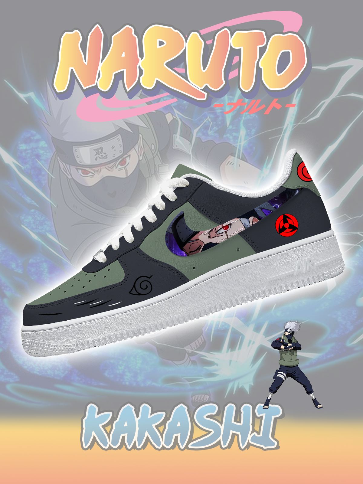 Kakashi No.1 Custom Sneakers Kakashi No.1 Custom Sneakers Sneakatelier