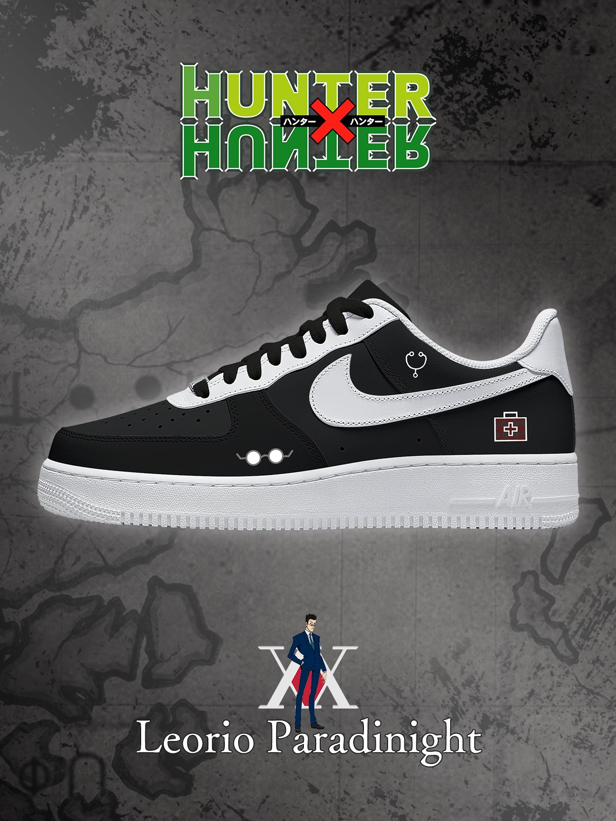 Leorio Paradinight Custom Sneakers Leorio Paradinight Custom Sneakers Sneakatelier