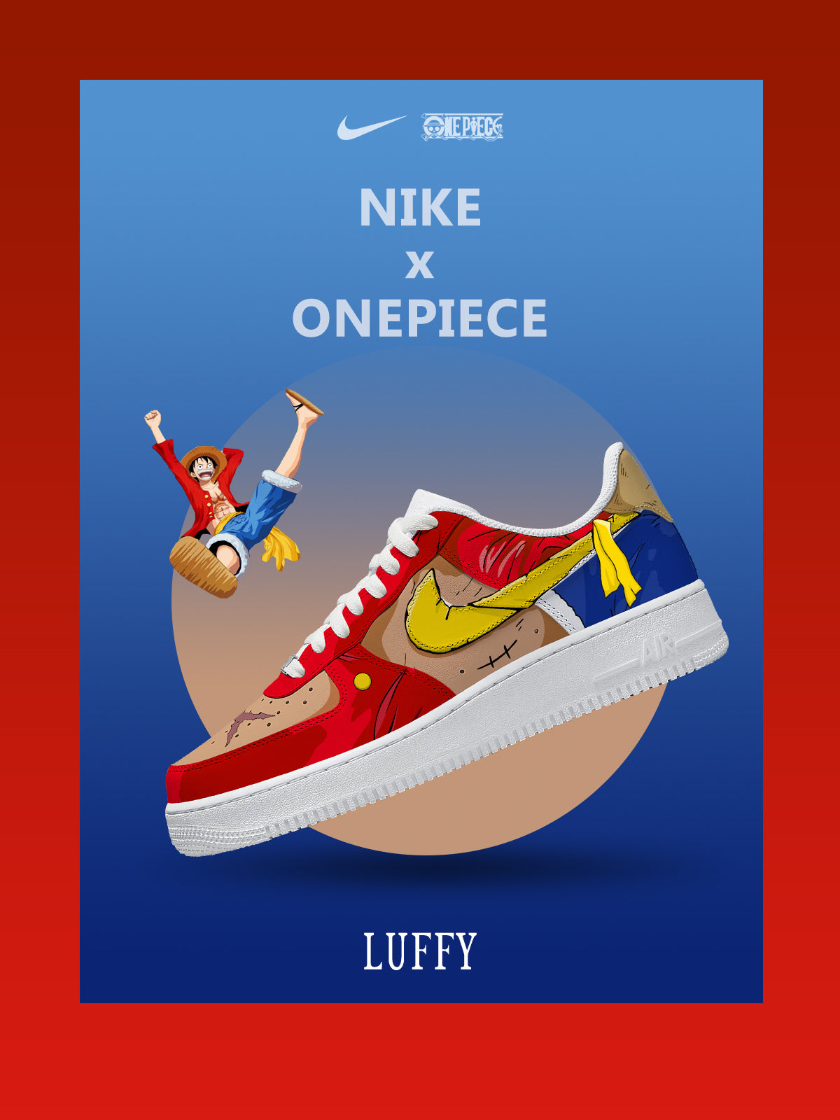 Monkey D. Luffy V.7 Custom Sneakers Monkey D. Luffy V.7 Custom Sneakers Sneakatelier