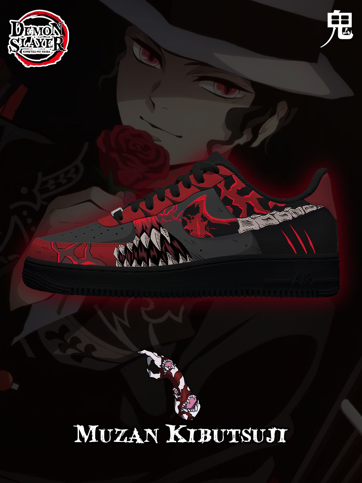 Muzan Kibutsuji Custom Sneakers Muzan Kibutsuji Custom Sneakers Sneakatelier
