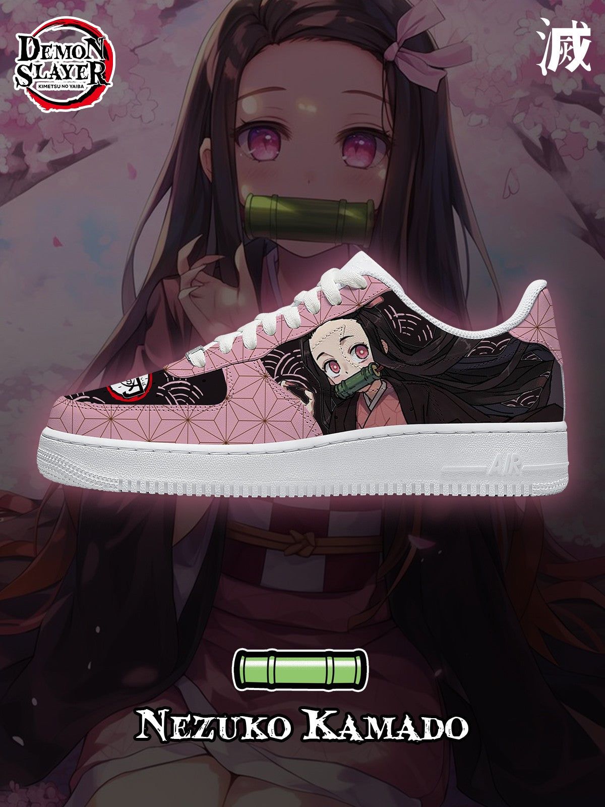 Nezuko Kamado V.3 Custom Sneakers Nezuko Kamado V.3 Custom Sneakers Sneakatelier