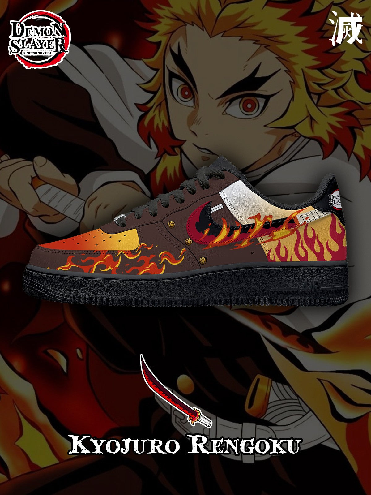 Rengoku V.5 Custom Sneakers Rengoku V.5 Custom Sneakers Sneakatelier