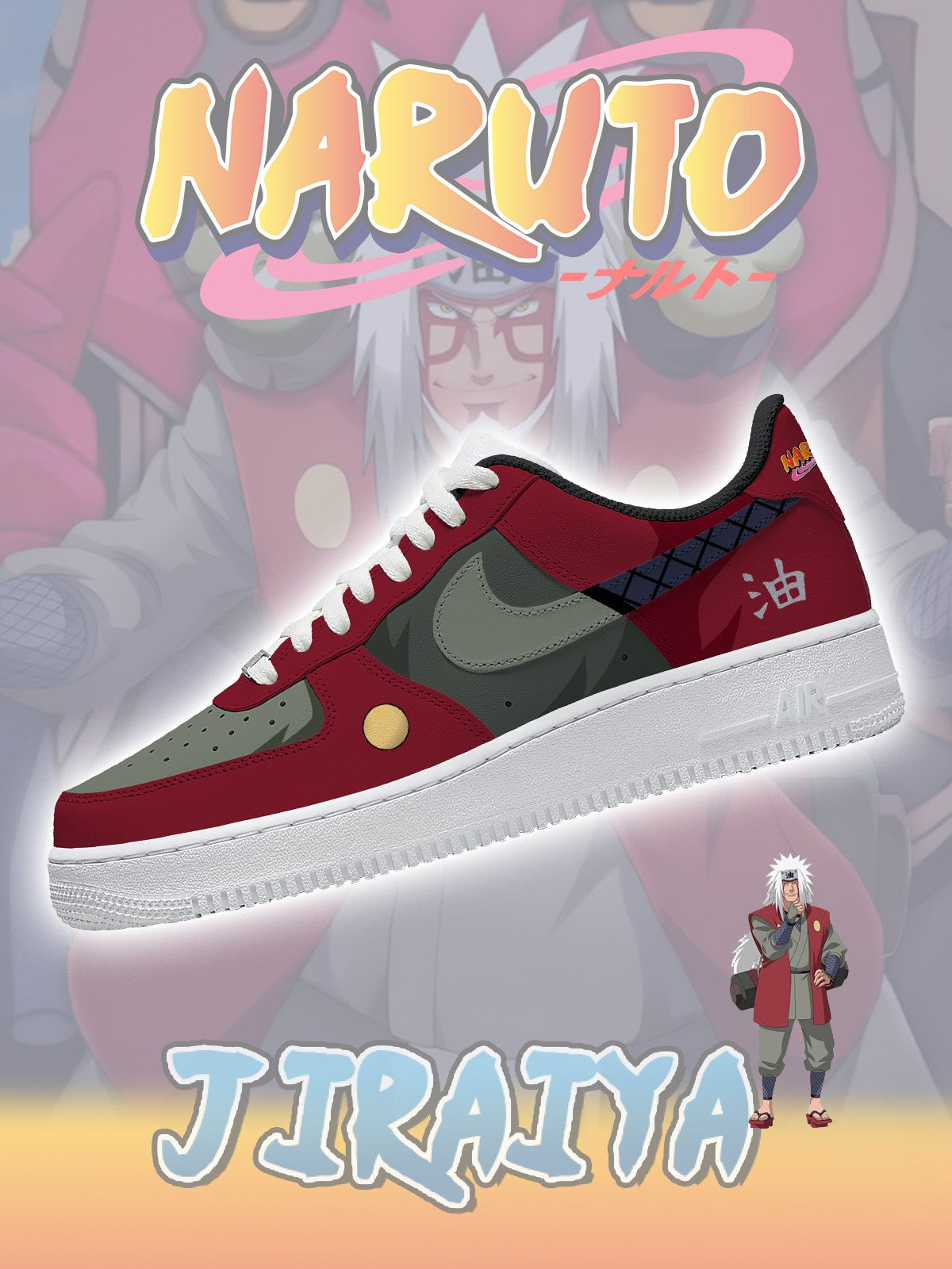 Sannin Jiraiya V.2 Custom Sneakers Sannin Jiraiya V.2 Custom Sneakers Sneakatelier