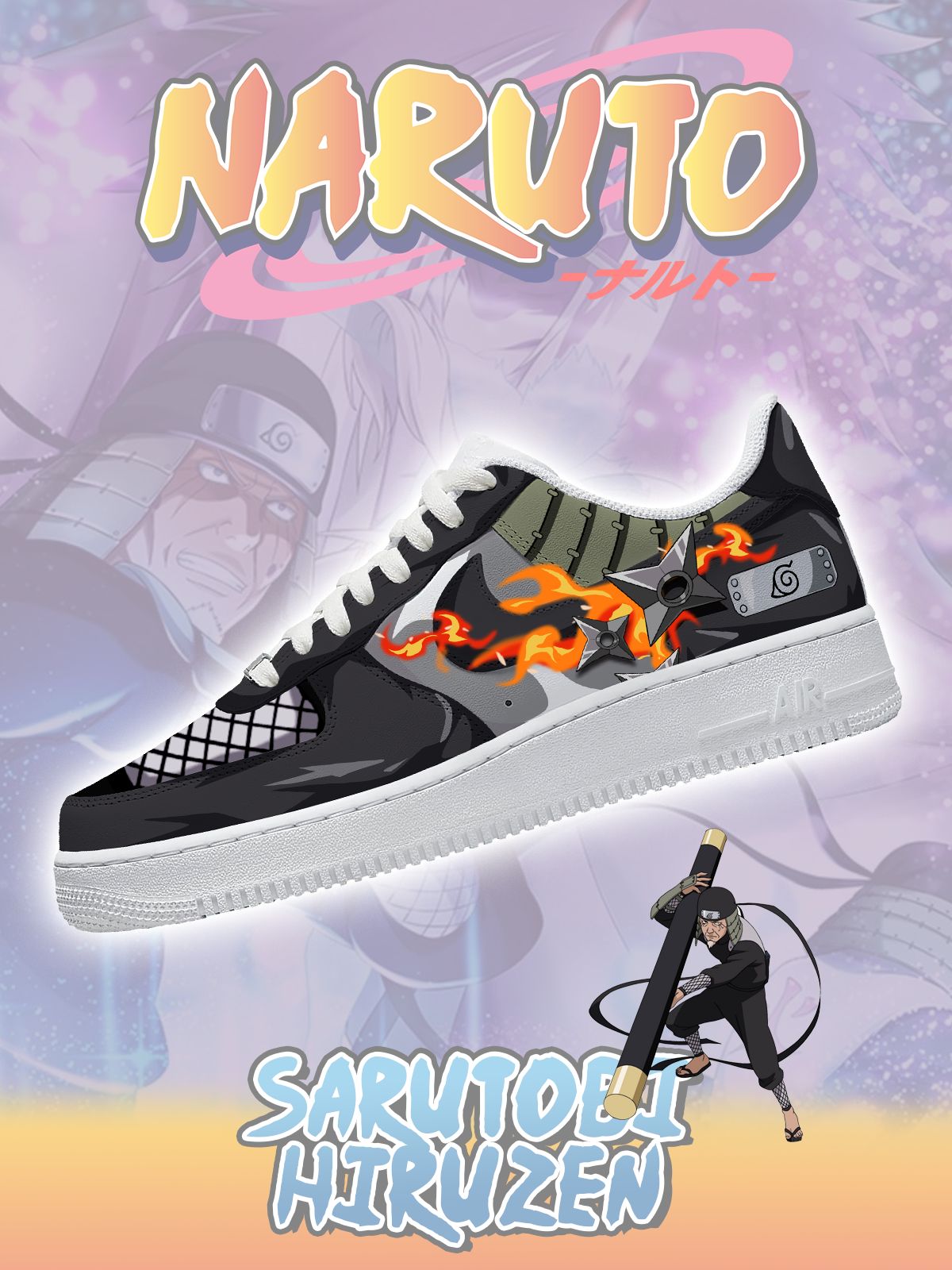 Sarutobi Hiruzen Custom Sneakers Sarutobi Hiruzen Custom Sneakers Sneakatelier