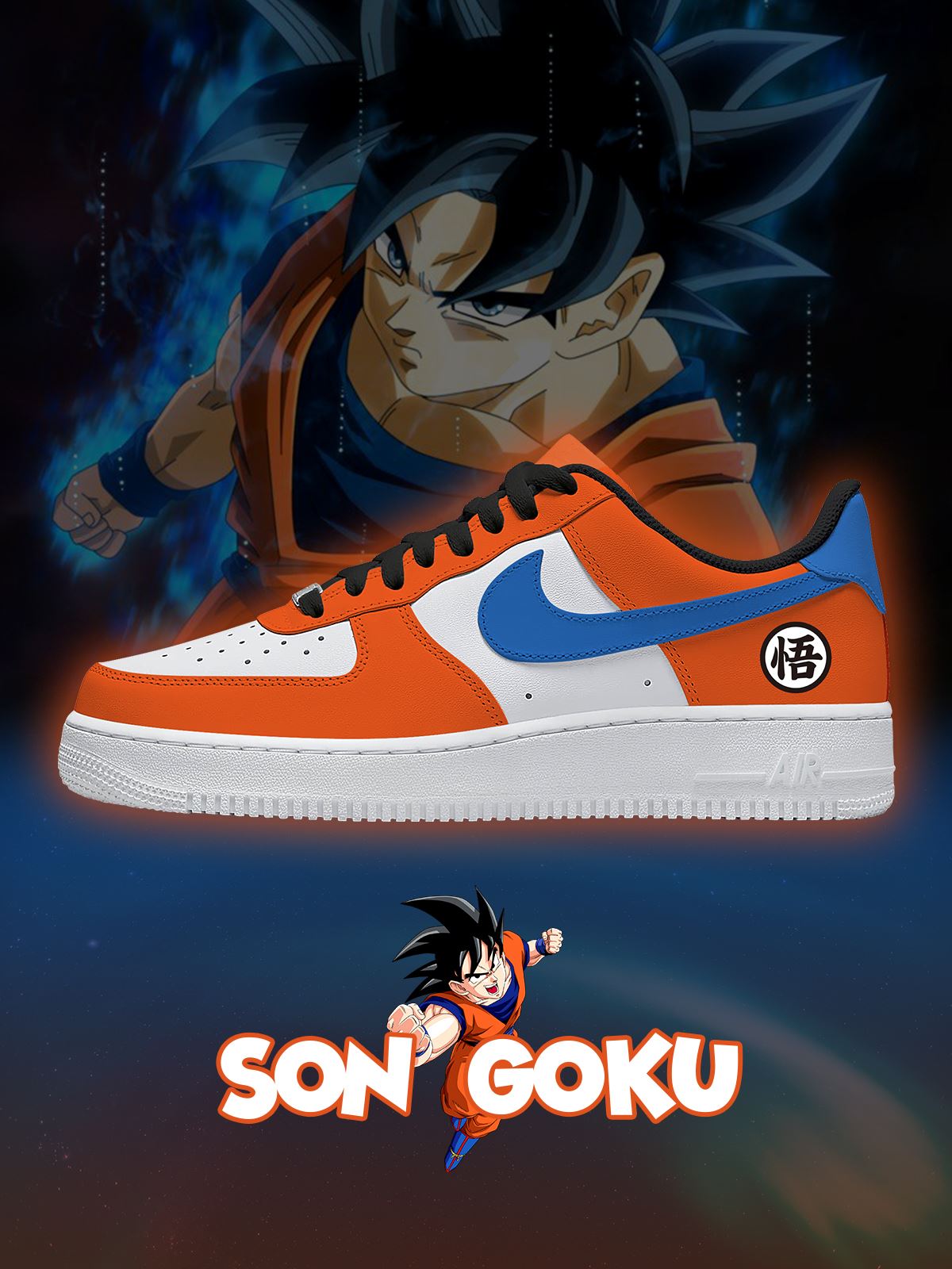 Son Goku V.1 Custom Sneakers Son Goku V.1 Custom Sneakers Sneakatelier