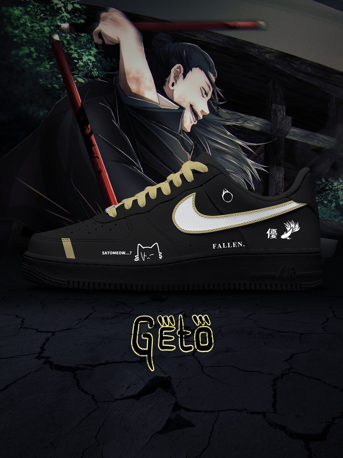 Suguru Geto No.1 Custom Sneakers Suguru Geto No.1 Custom Sneakers Sneakatelier