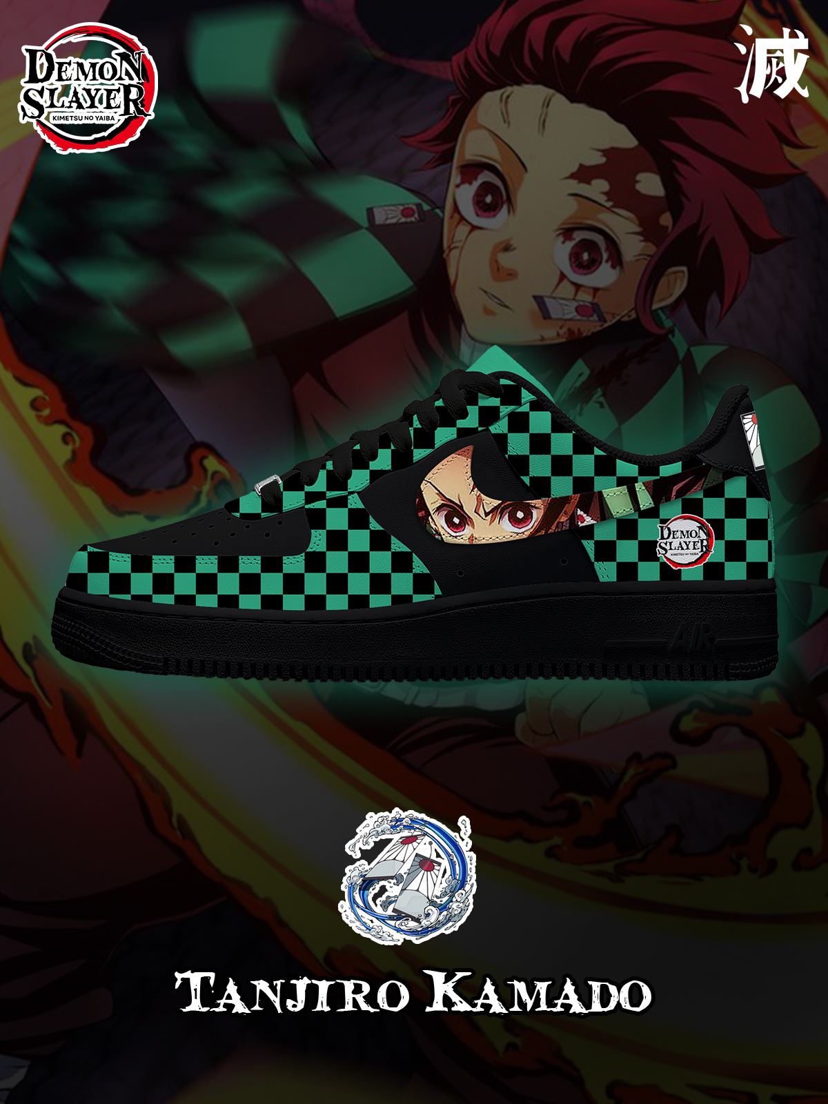 Tanjiro Kamado V.3 Custom Sneakers Tanjiro Kamado V.3 Custom Sneakers Sneakatelier
