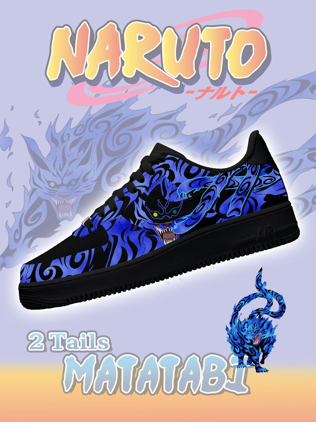 Two-Tails Matatabi Custom Sneakers Two-Tails Matatabi Custom Sneakers Sneakatelier
