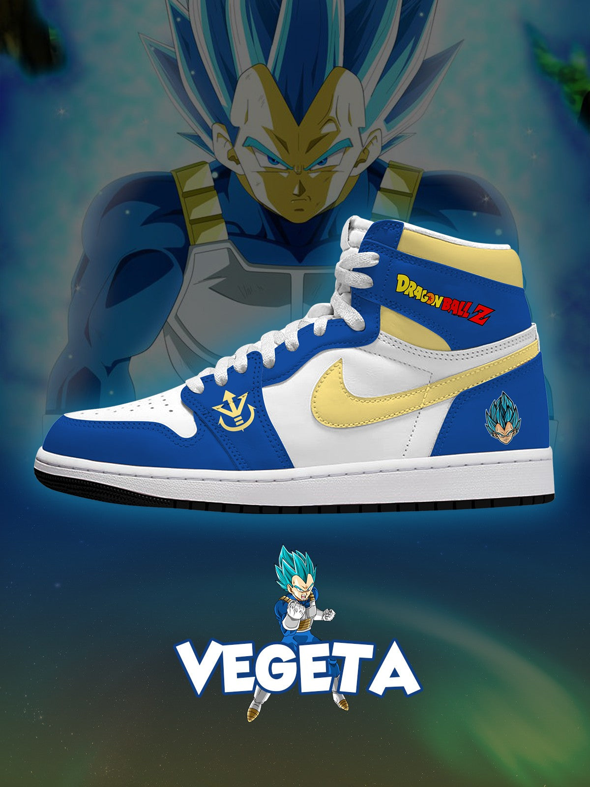 Vegeta V.1 Custom High-Top Sneakers Vegeta V.1 Custom High-Top Sneakers Sneakatelier