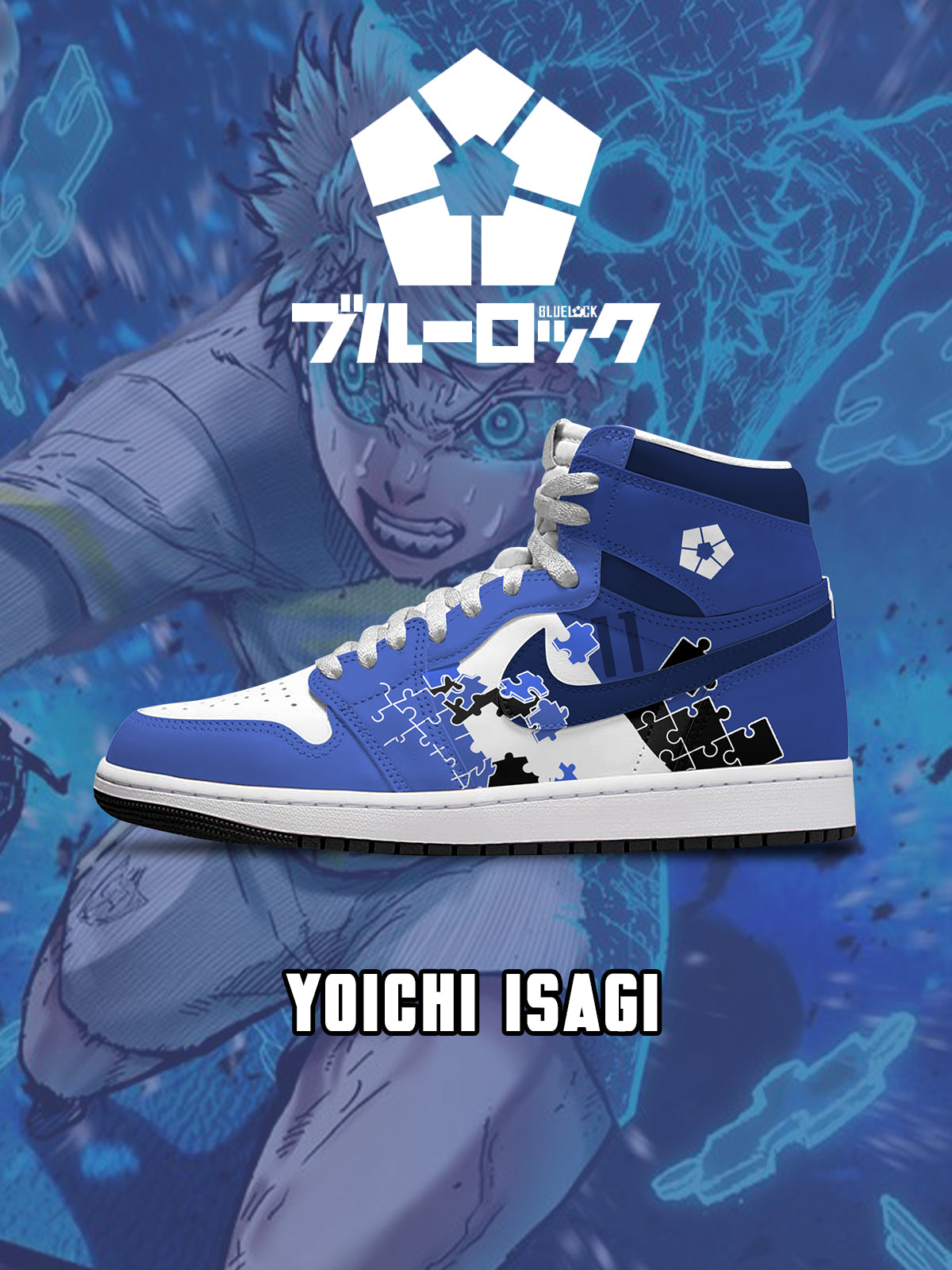 Yoichi Isagi V.6 Custom High-Top Sneakers Yoichi Isagi V.6 Custom High-Top Sneakers Sneakatelier