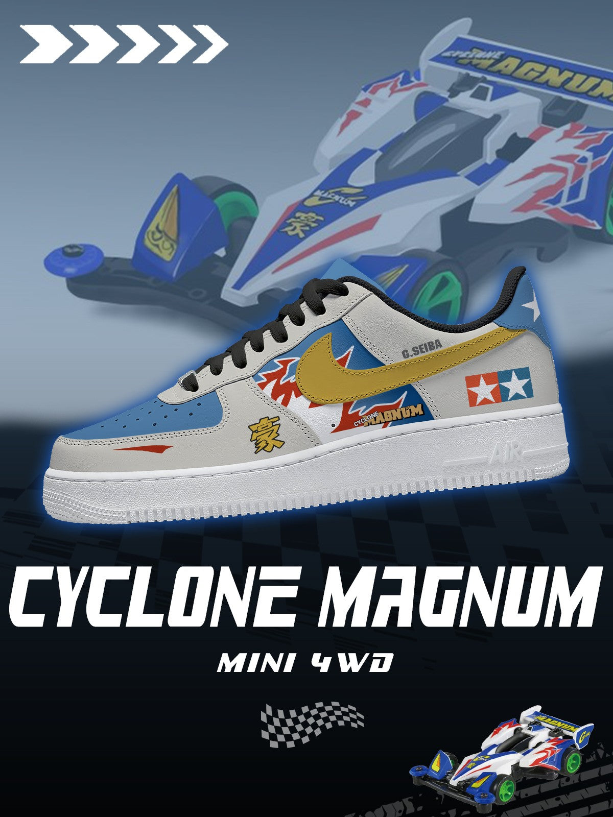 4WD Cyclone Magnum V.1 Custom Sneakers 4WD Cyclone Magnum V.1 Custom Sneakers Sneakatelier