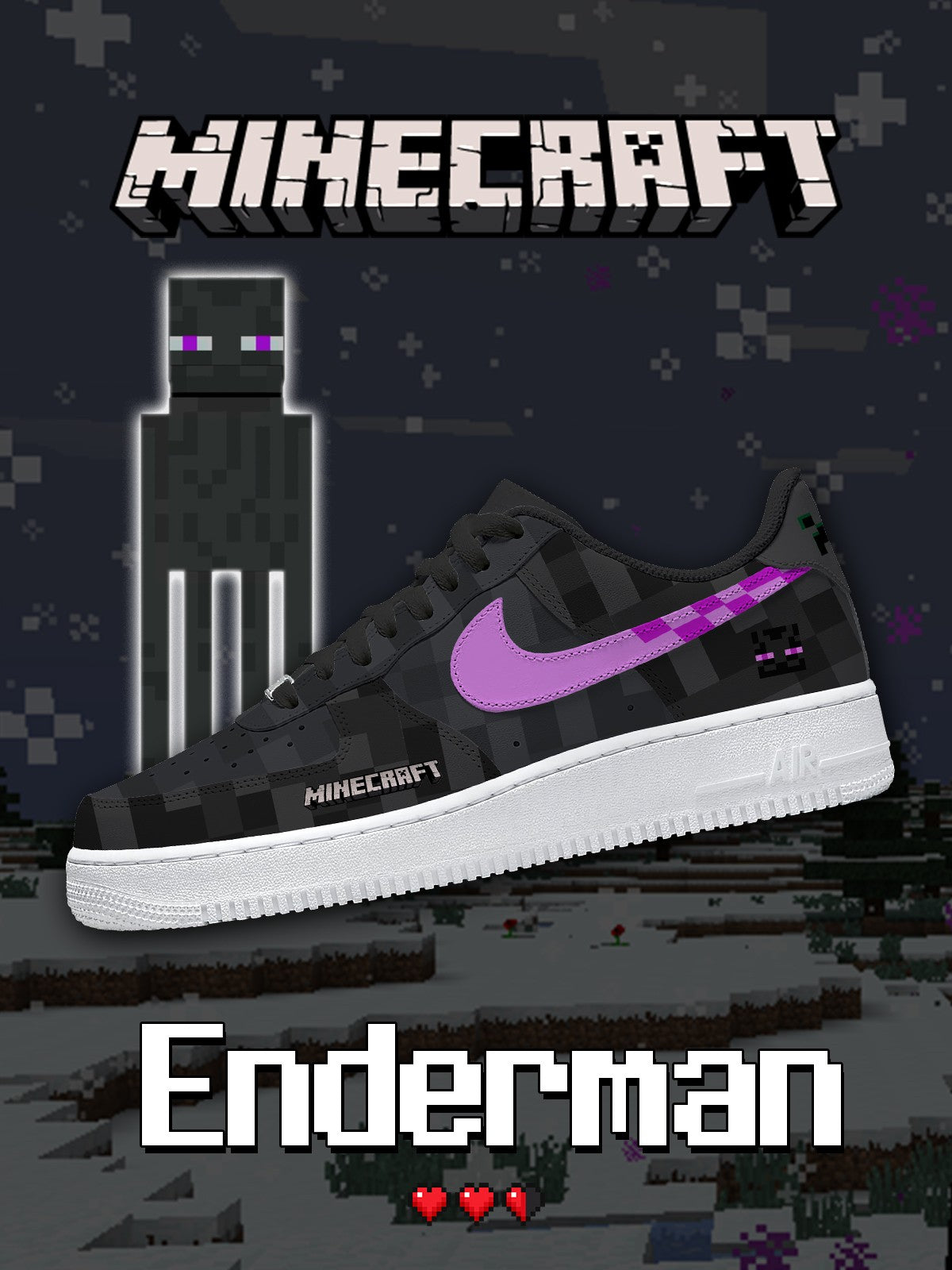 Enderman V.1 Custom Sneakers Enderman V.1 Custom Sneakers Sneakatelier