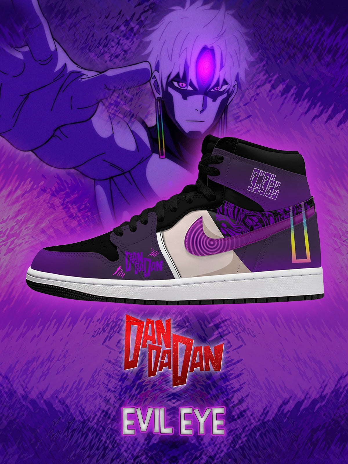 Evil Eye V.1 Custom High-Top Sneakers Evil Eye V.1 Custom High-Top Sneakers Sneakatelier