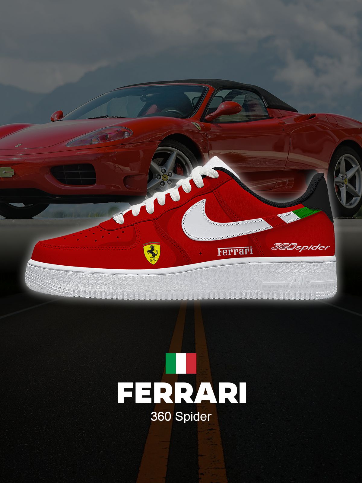 F 360 Spider Custom Sneakers F 360 Spider Custom Sneakers Sneakatelier