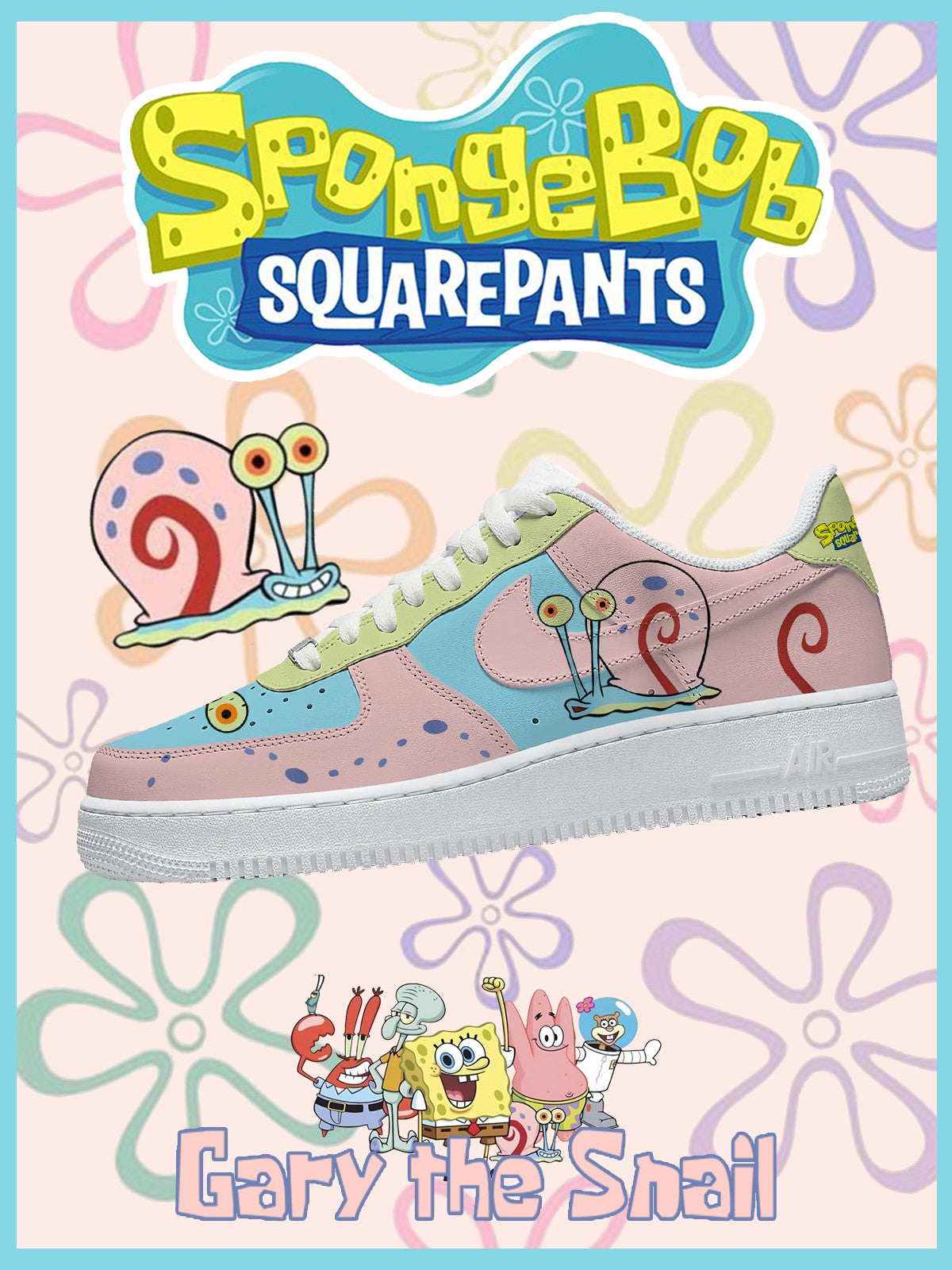 Gary the Snail V.1 Custom Sneakers Gary the Snail V.1 Custom Sneakers Sneakatelier
