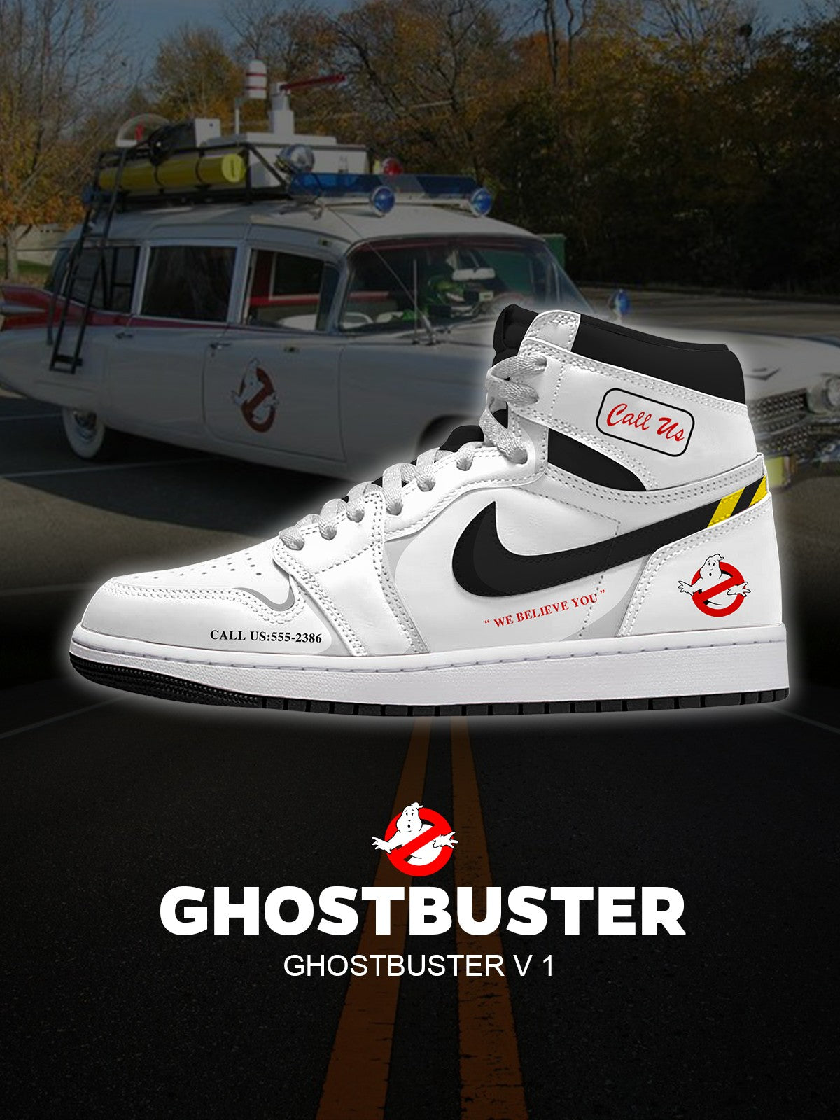 Ghostbuster V.1 Custom High-Top Sneakers Ghostbuster V.1 Custom High-Top Sneakers Sneakatelier