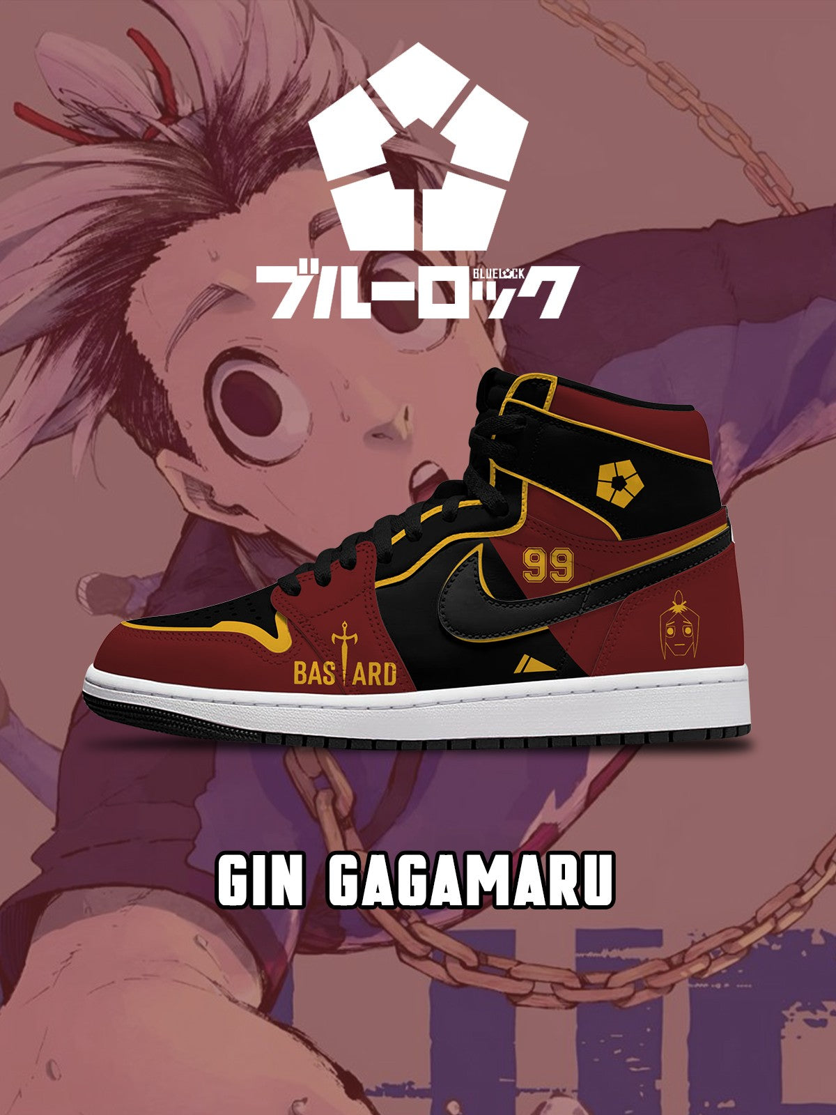 Gin Gagamaru V.2 Custom High-Top Sneakers Gin Gagamaru V.2 Custom High-Top Sneakers Sneakatelier