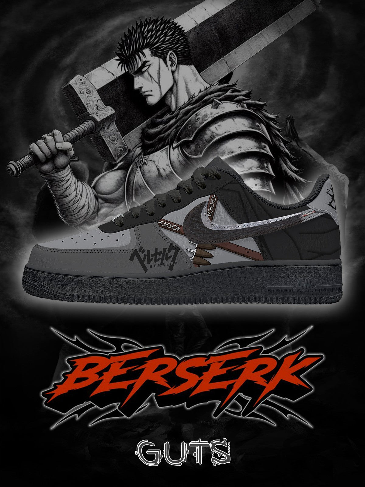 Guts V.1 Custom Sneakers Guts V.1 Custom Sneakers Sneakatelier