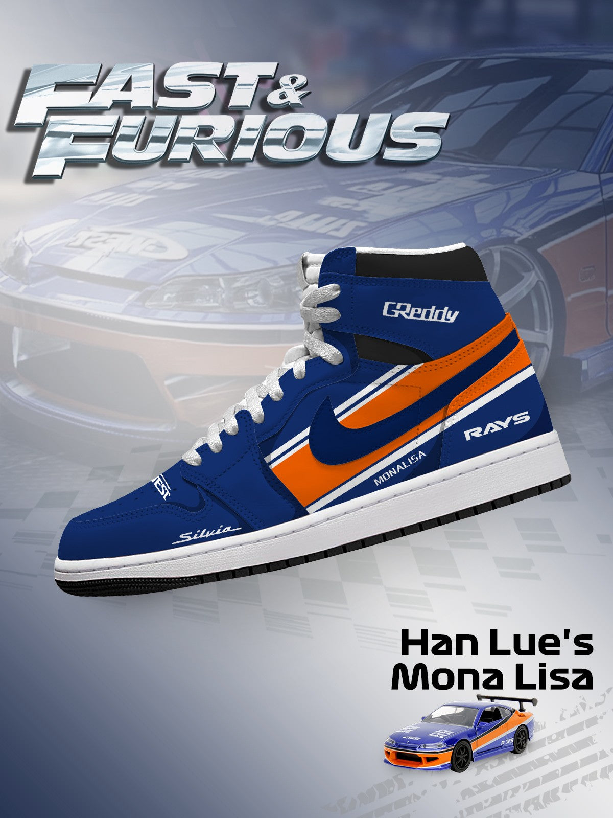 Han Lue's Mona Lisa V.1 Custom High-Top Sneakers Han Lue's Mona Lisa V.1 Custom High-Top Sneakers Sneakatelier