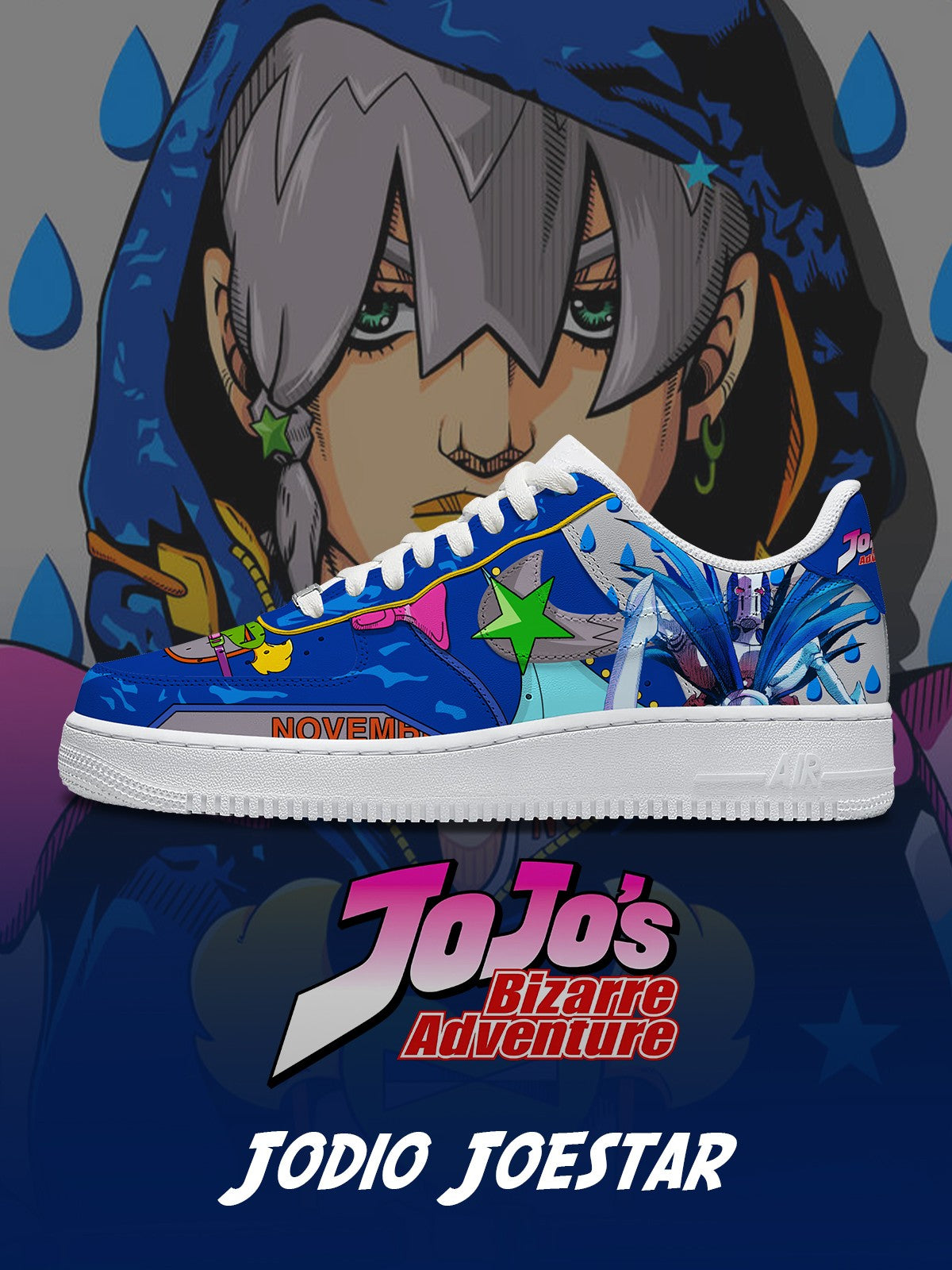 Jodio Joestar V.1 Custom Sneakers Jodio Joestar V.1 Custom Sneakers Sneakatelier