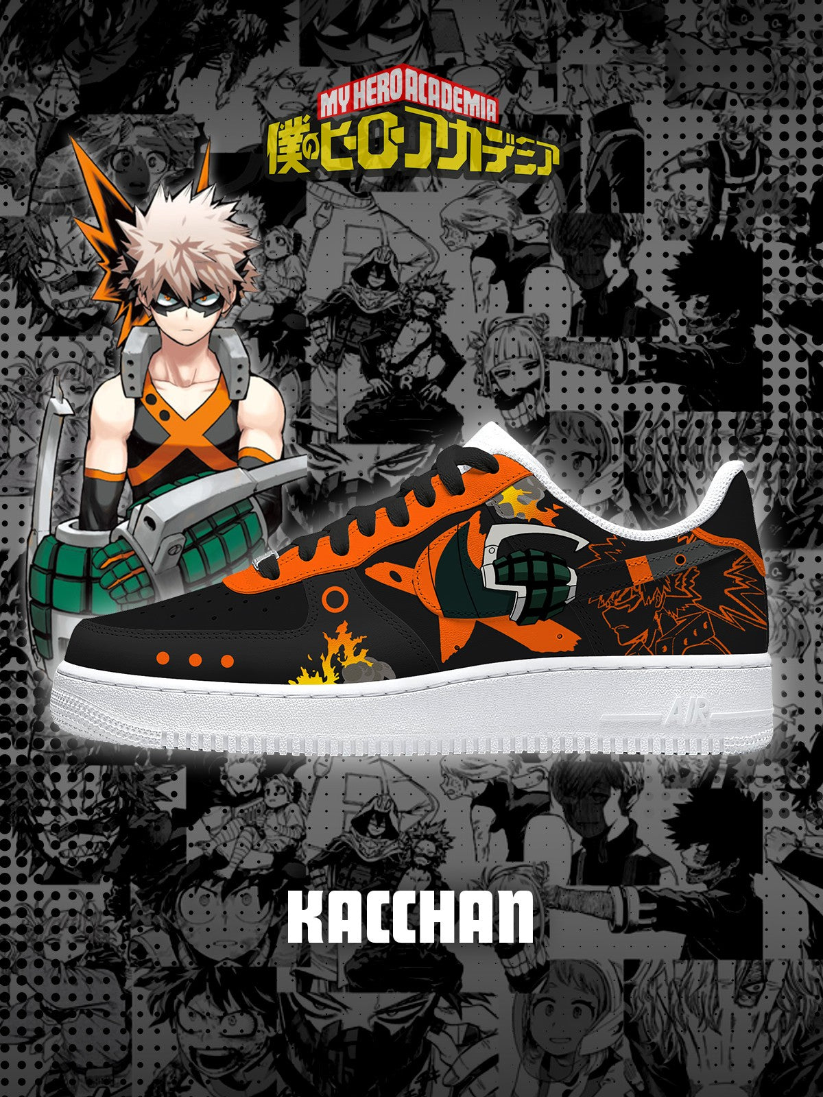 Kacchan Custom Sneakers Kacchan Custom Sneakers Sneakatelier