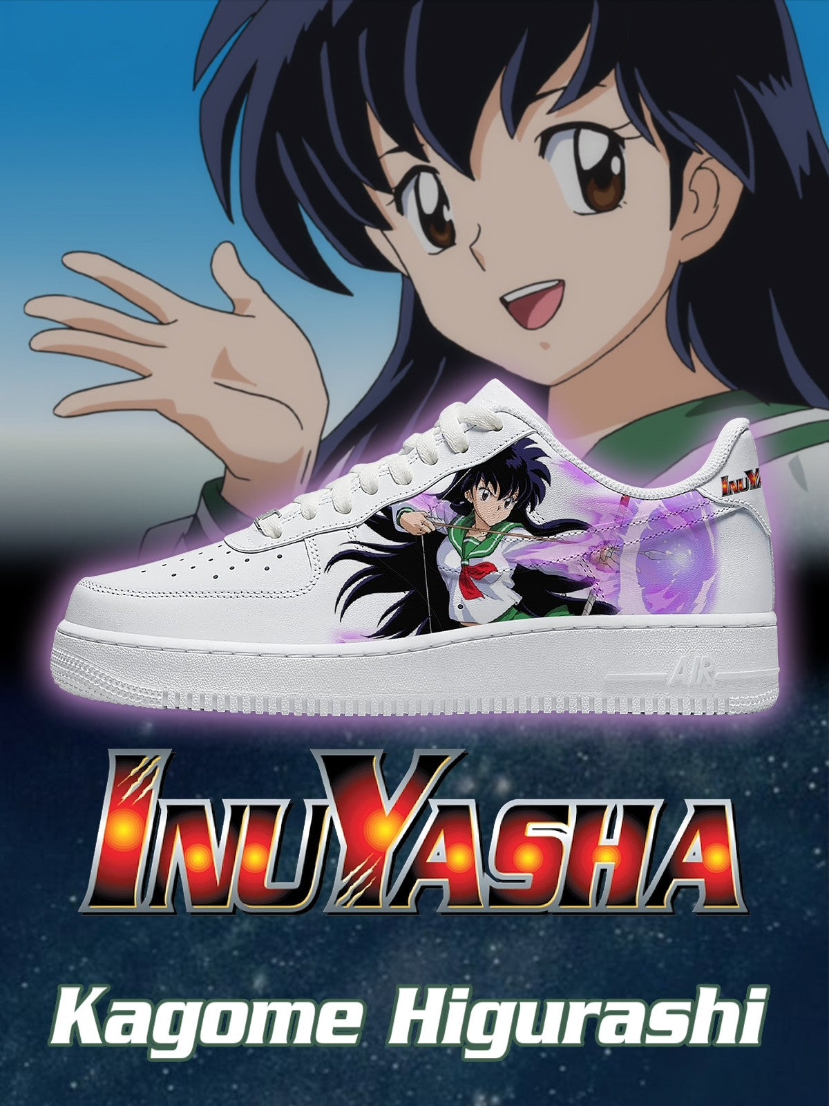 Kagome Higurashi V.1 Custom Sneakers Kagome Higurashi V.1 Custom Sneakers Sneakatelier