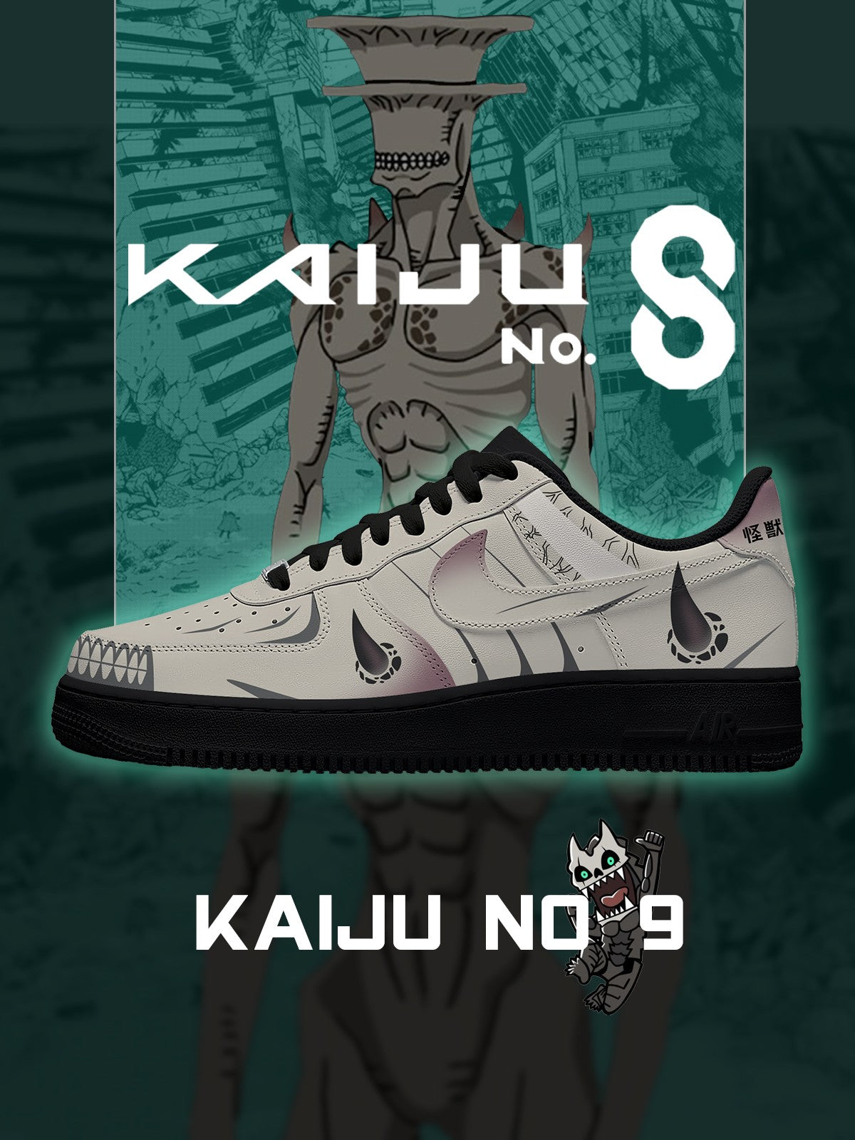 Kaiju No.9 V.1 Custom Sneakers Kaiju No.9 V.1 Custom Sneakers Sneakatelier