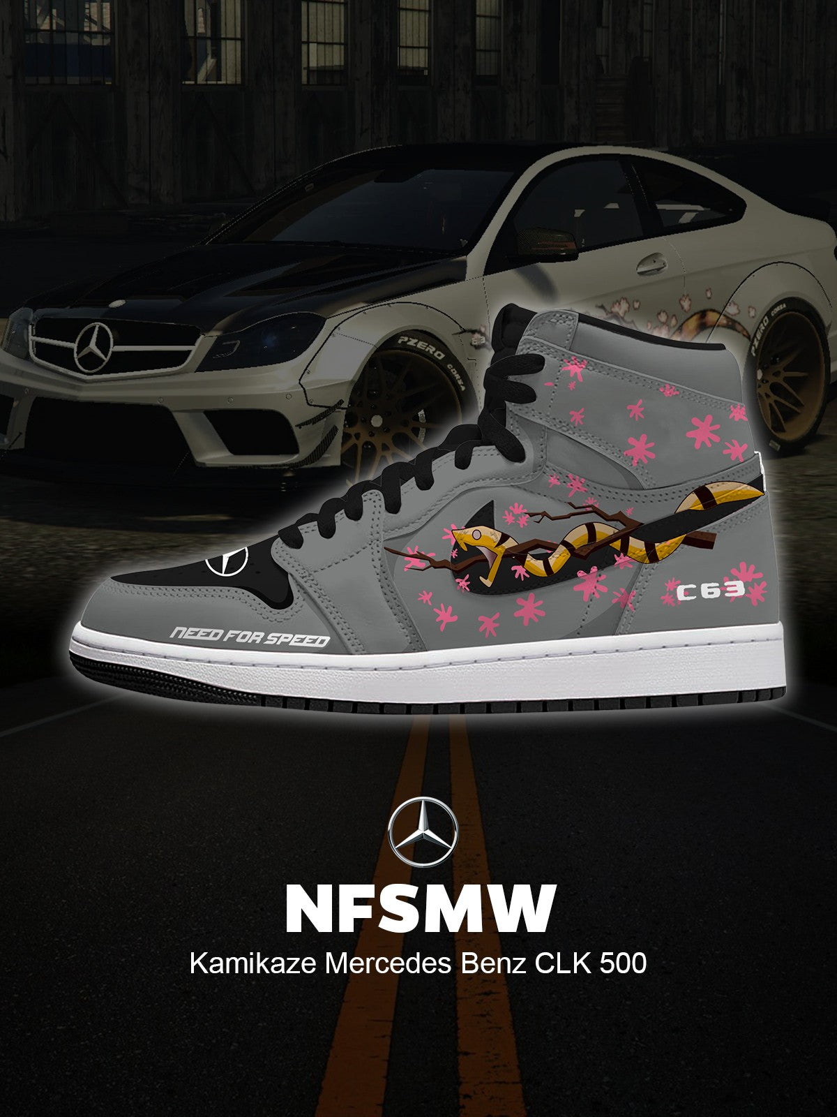 Kamikaze CLK 500 V.1 Custom High-Top Sneakers Kamikaze CLK 500 V.1 Custom High-Top Sneakers Sneakatelier