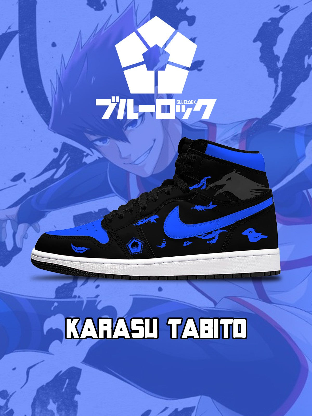 Karasu Tabito V.1 Custom High-Top Sneakers Karasu Tabito V.1 Custom High-Top Sneakers Sneakatelier