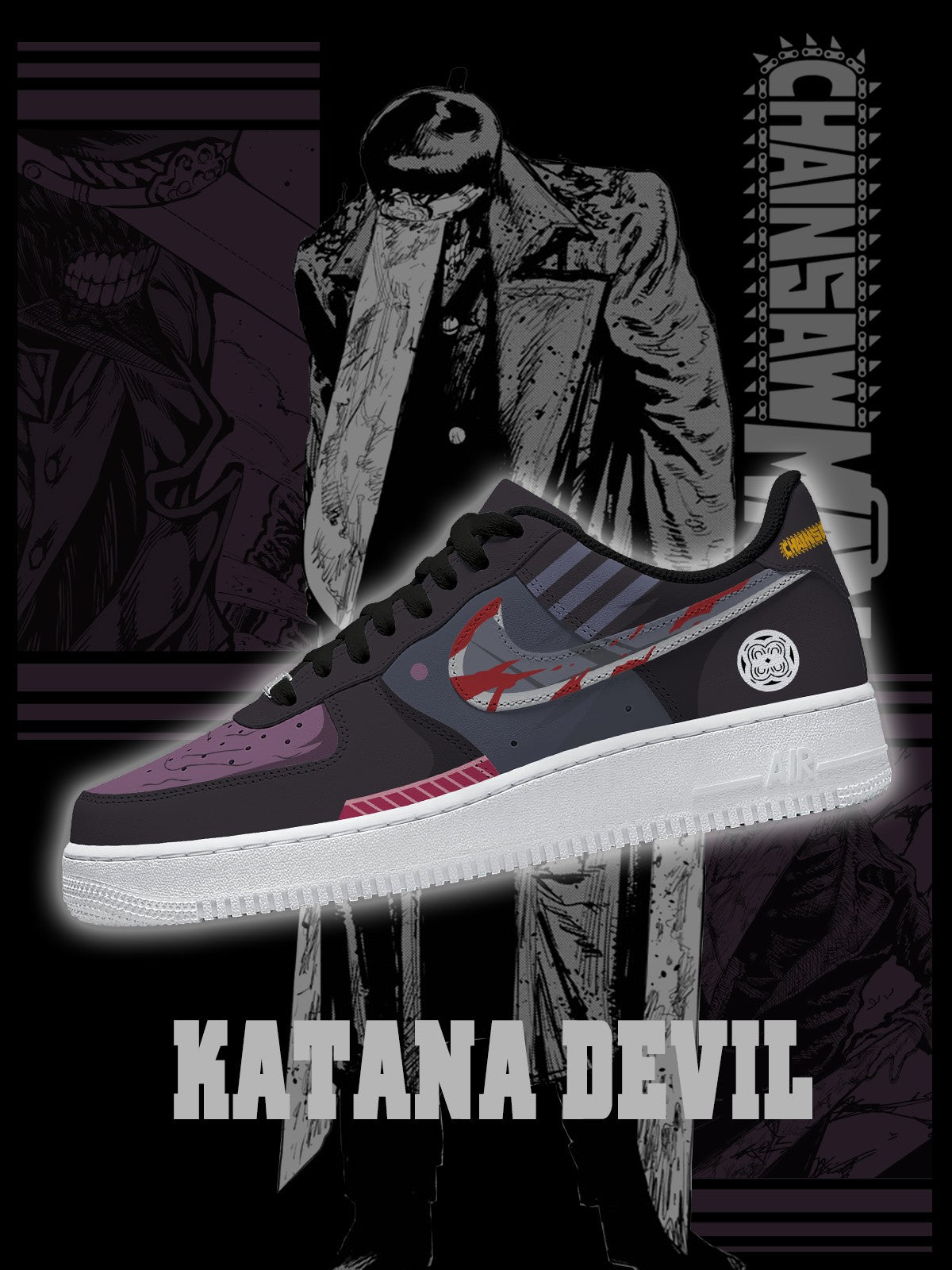 Katana Devil V.1 Custom Sneakers Katana Devil V.1 Custom Sneakers Sneakatelier