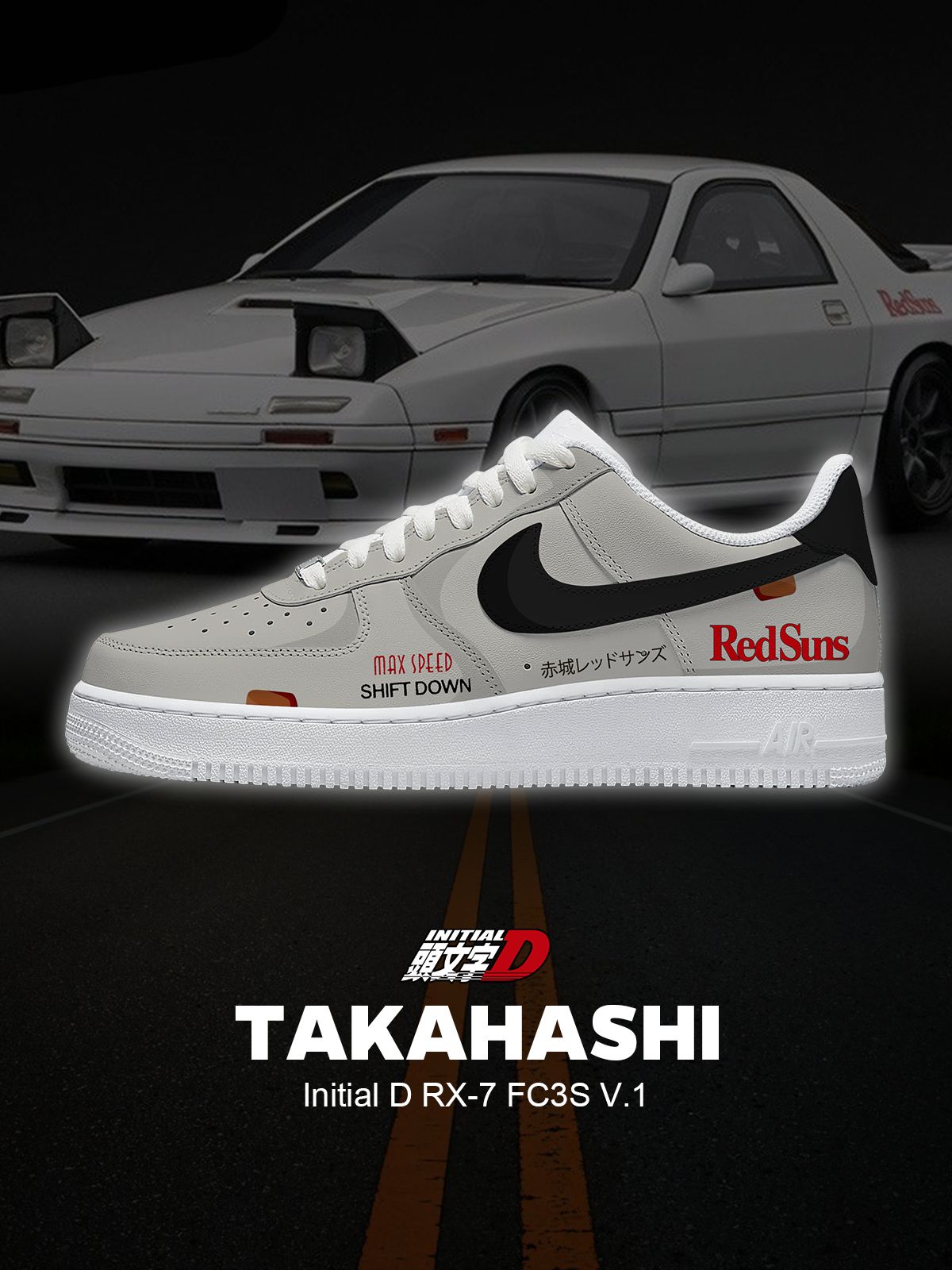 Keisuke RX-7 FC3S V.1 Custom Sneakers Keisuke RX-7 FC3S V.1 Custom Sneakers Sneakatelier