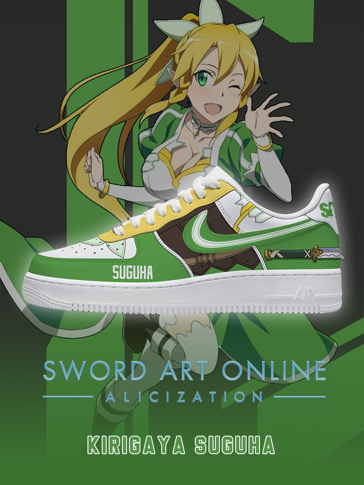 Kirigaya Suguha V.1 Custom Sneakers Kirigaya Suguha V.1 Custom Sneakers Sneakatelier
