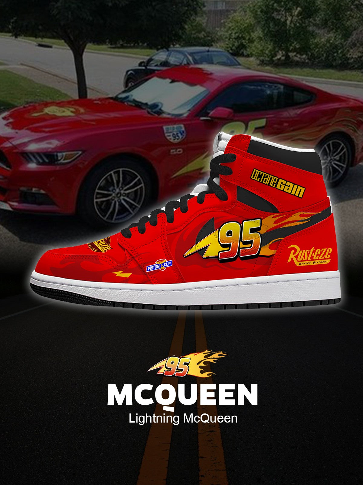 Lightning McQ V.1 Custom High-Top Sneakers Lightning McQ V.1 Custom High-Top Sneakers Sneakatelier