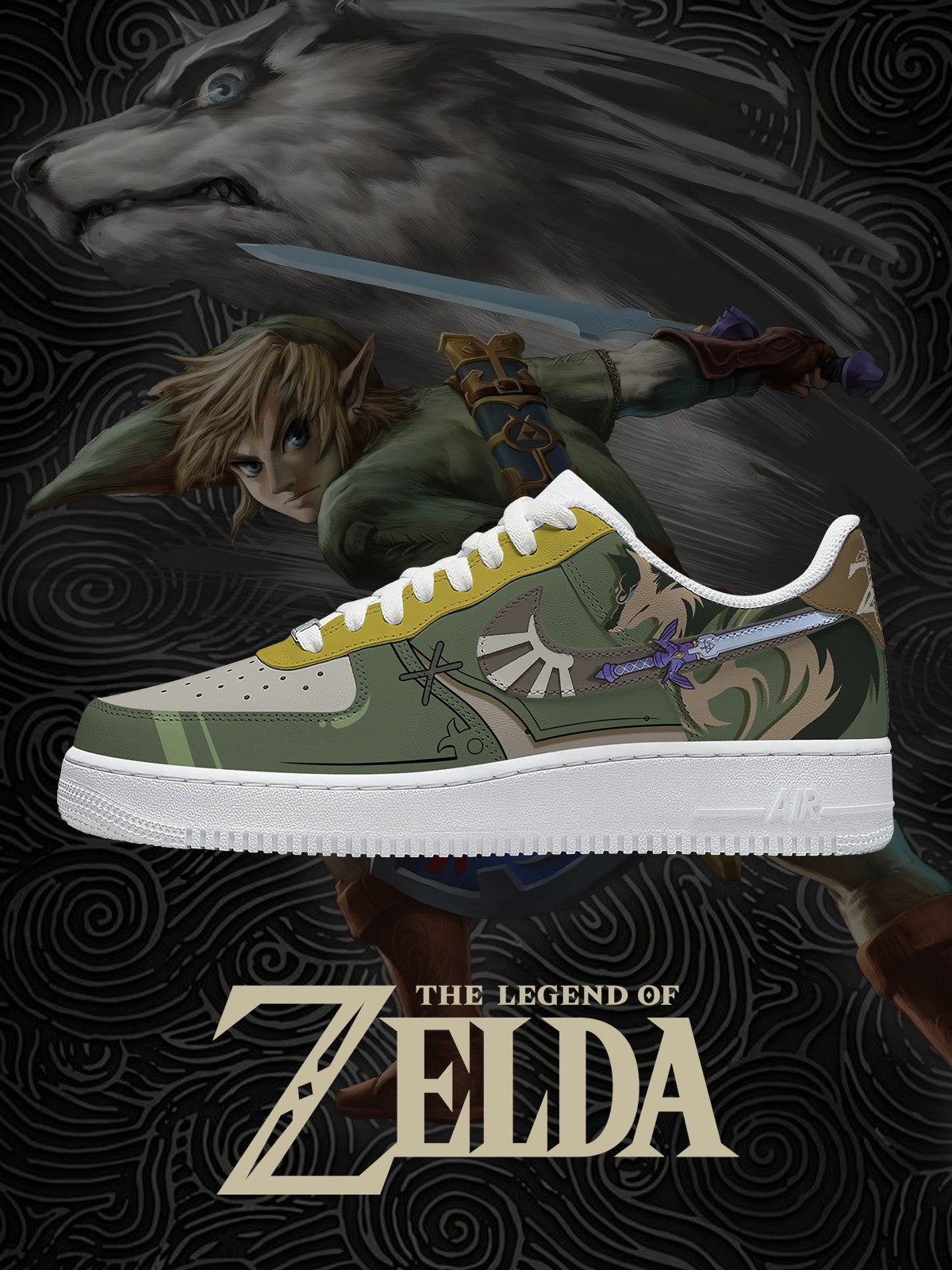 Link Hero of Twilight V.1 Custom Sneakers Link Hero of Twilight V.1 Custom Sneakers Sneakatelier