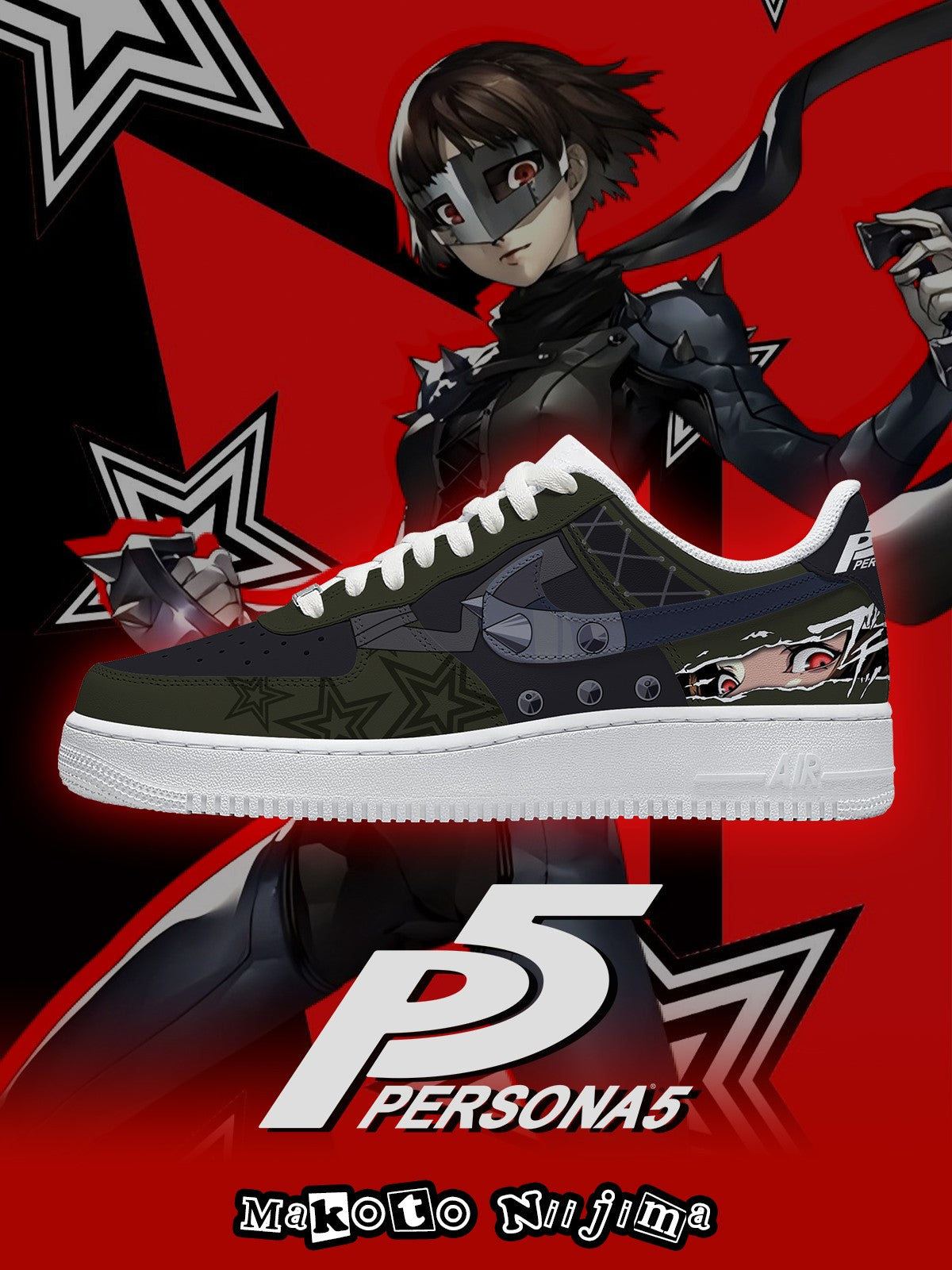 Makoto Niijima V.1 Custom Sneakers Makoto Niijima V.1 Custom Sneakers Sneakatelier