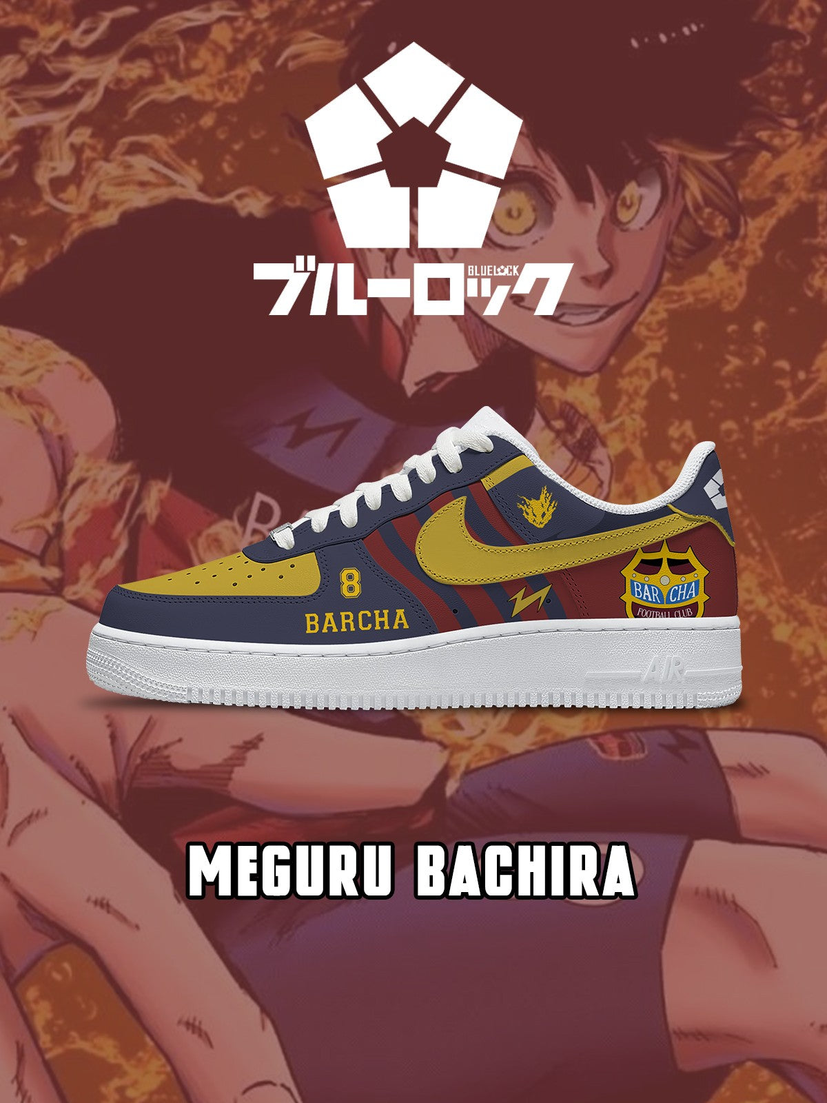 Meguru Bachira V.2 Custom Sneakers Meguru Bachira V.2 Custom Sneakers Sneakatelier