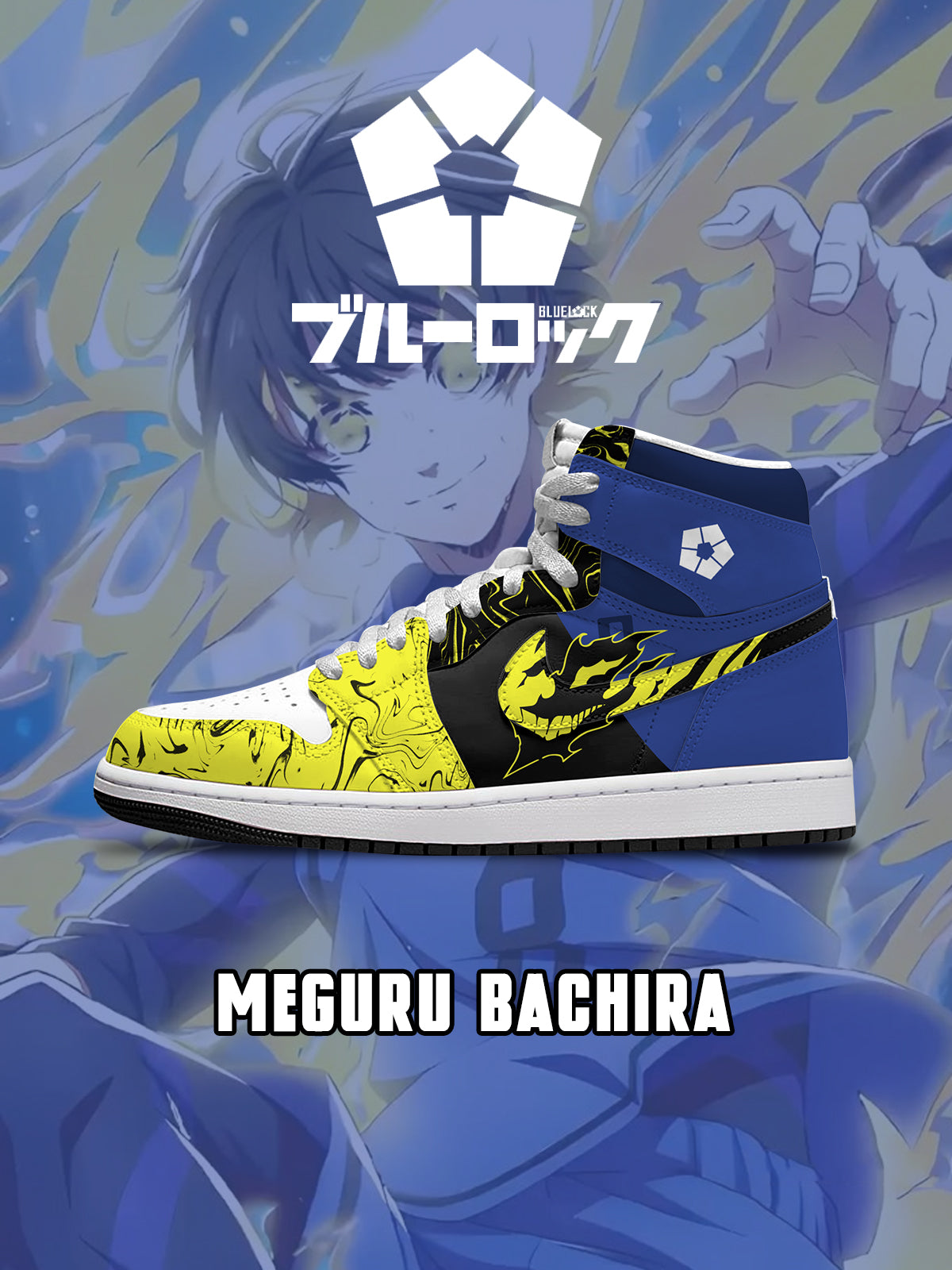 Meguru Bachira V.6 Custom High-Top Sneakers Meguru Bachira V.6 Custom High-Top Sneakers Sneakatelier