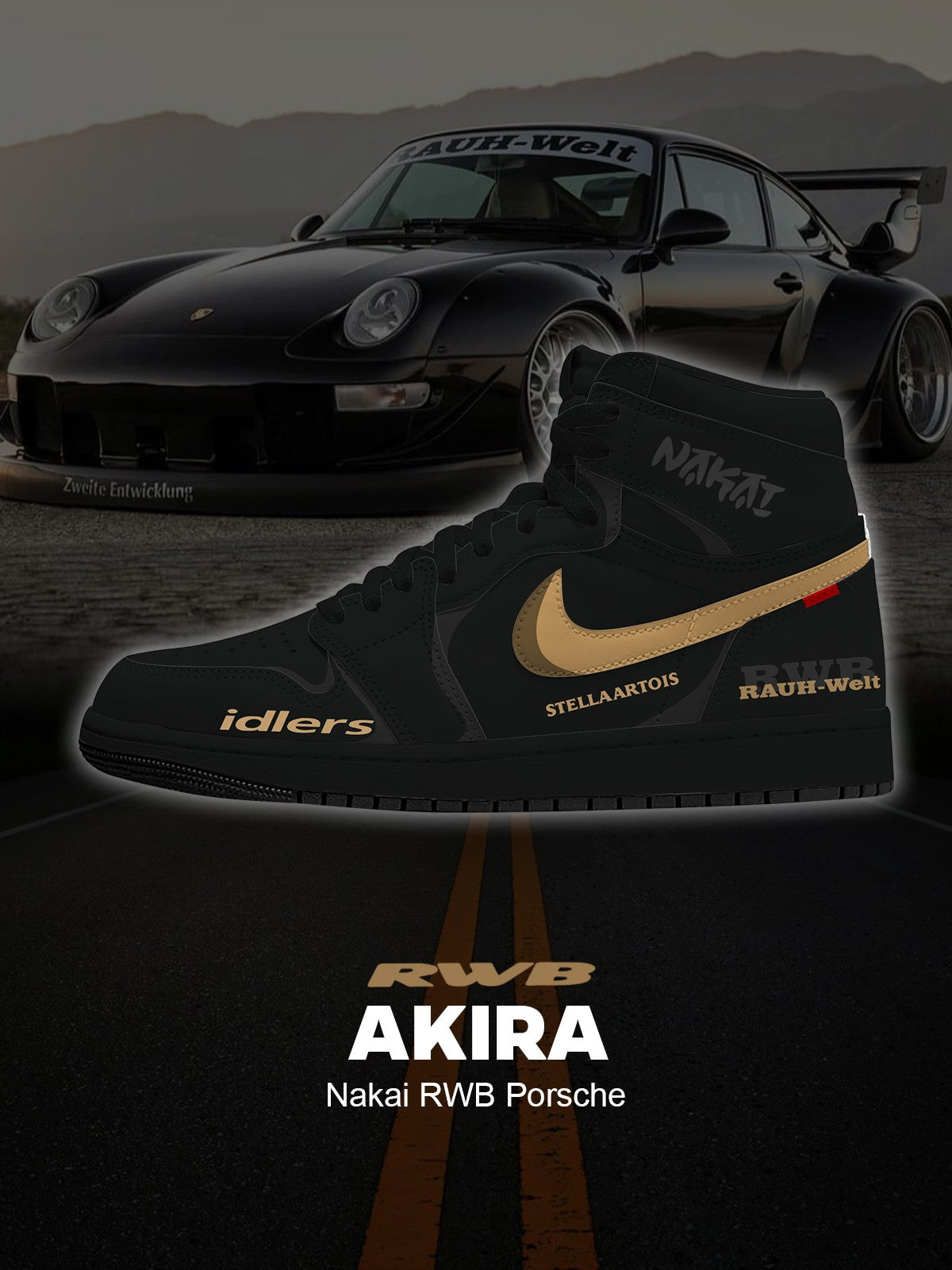 Nakai RWB V.1 Custom High-Top Sneakers Nakai RWB V.1 Custom High-Top Sneakers Sneakatelier