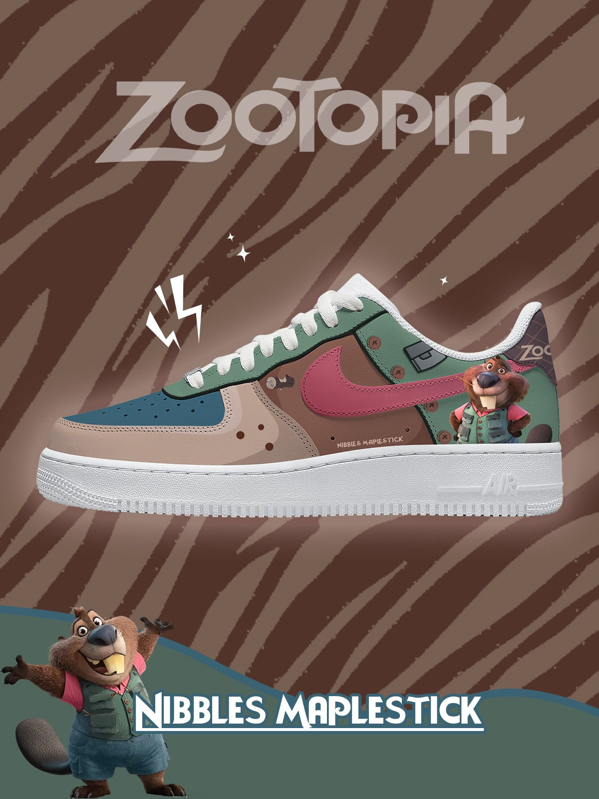 Nibbles Maplestick V.1 Custom Sneakers Nibbles Maplestick V.1 Custom Sneakers Sneakatelier