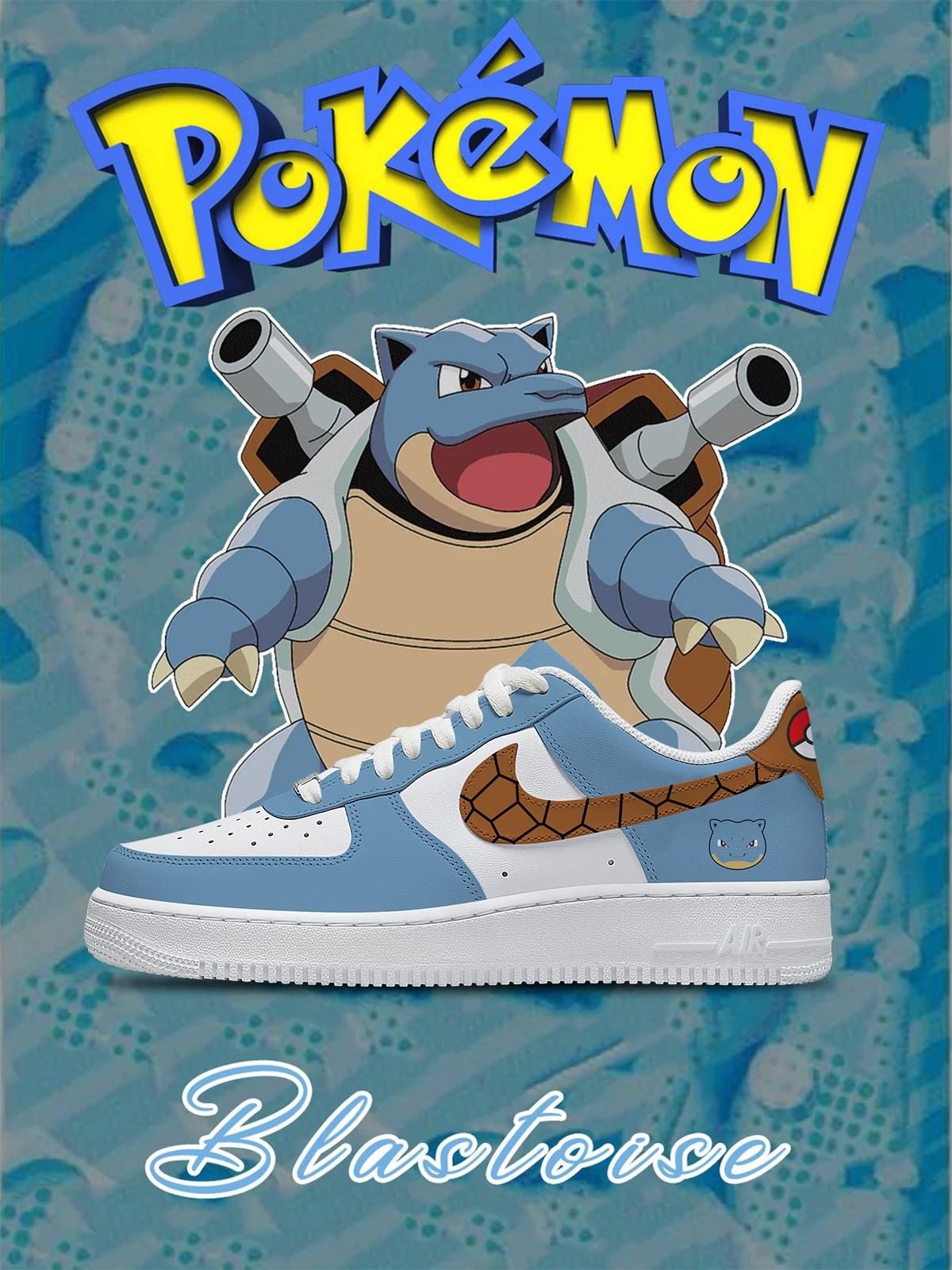 No.0009 Blastoise Custom Sneakers No.0009 Blastoise Custom Sneakers Sneakatelier
