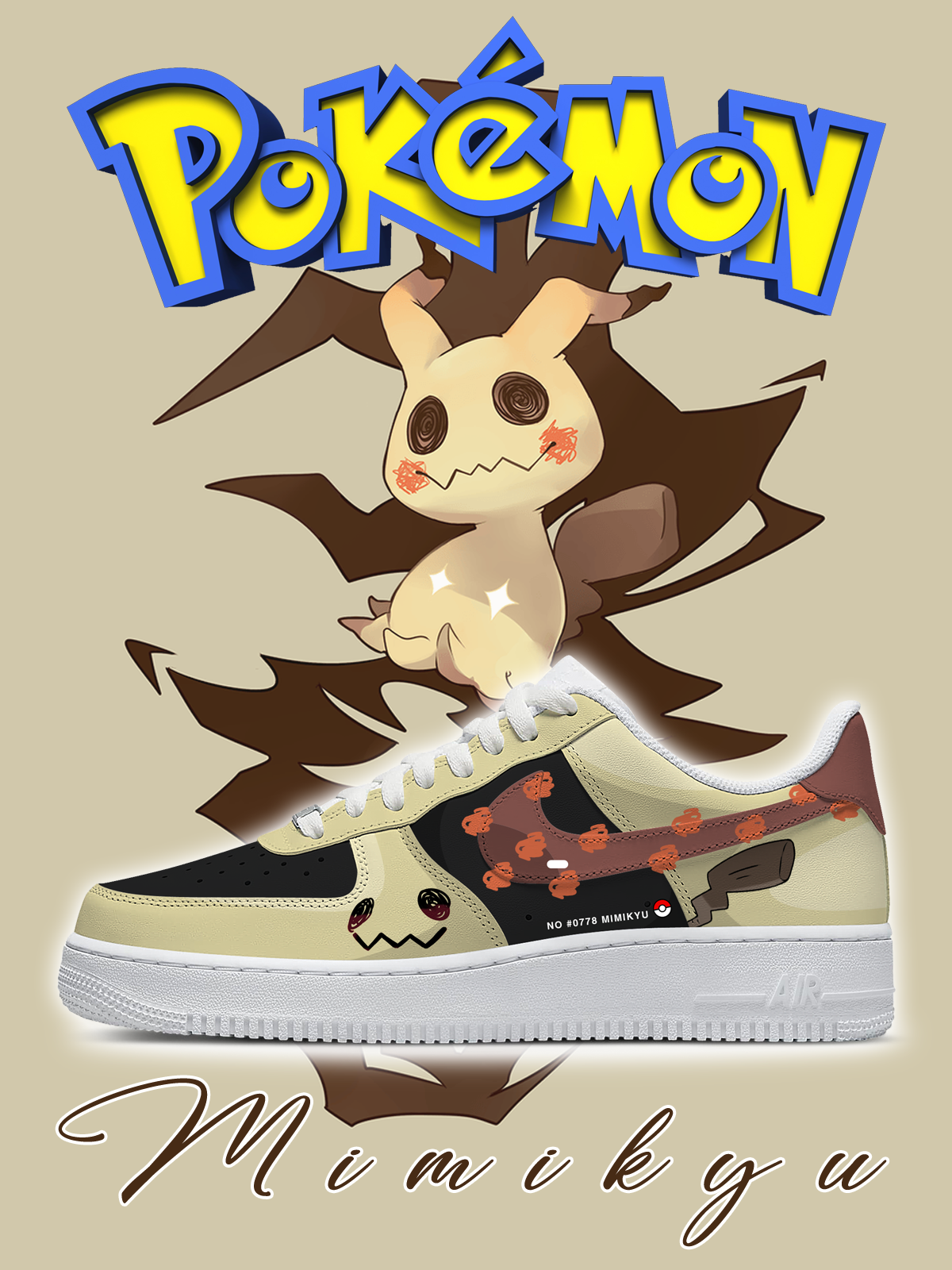 No.0778 Mimikyu Custom Sneakers No.0778 Mimikyu Custom Sneakers Sneakatelier