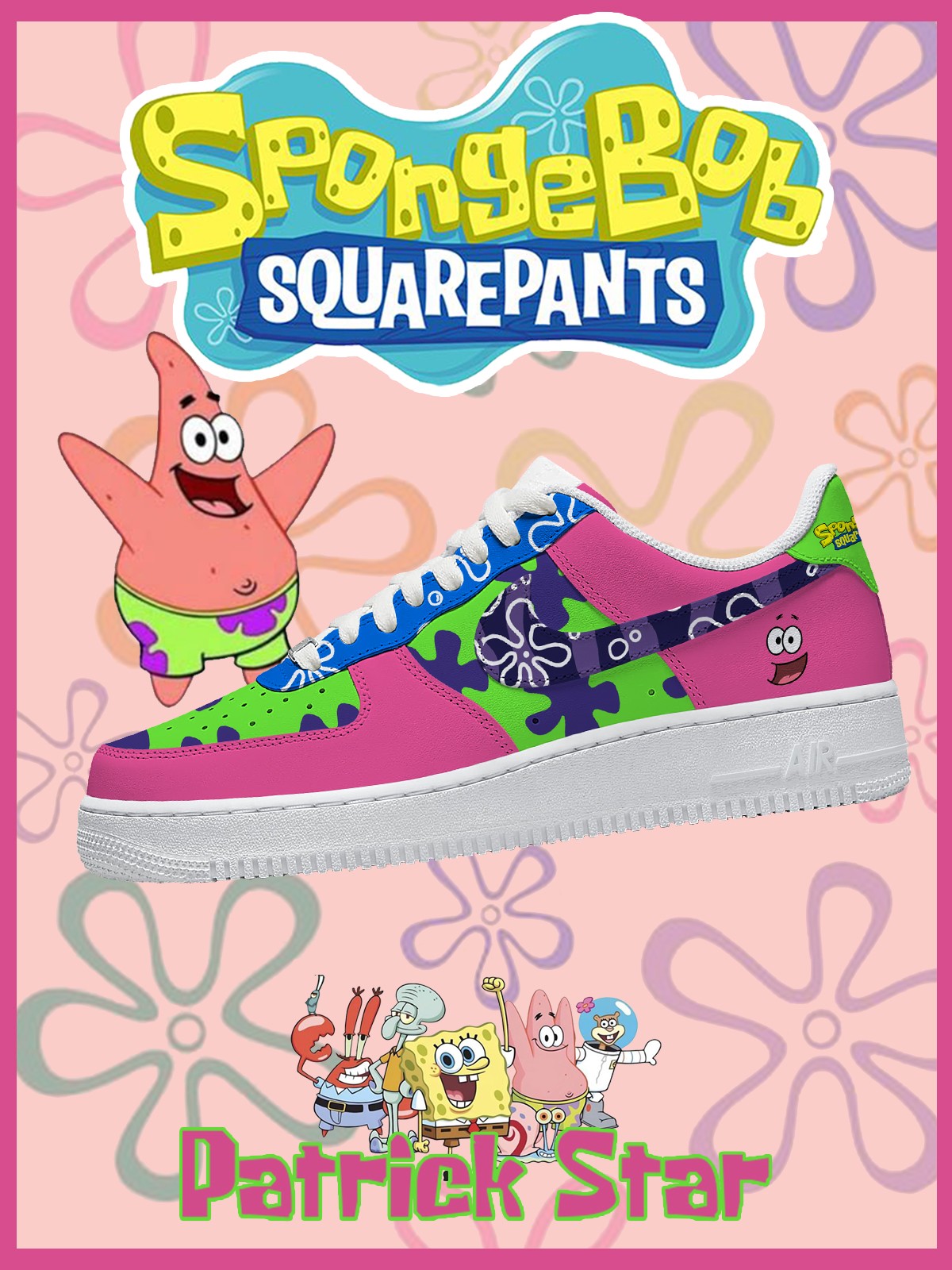 Patrick Star V.1 Custom Sneakers Patrick Star V.1 Custom Sneakers Sneakatelier