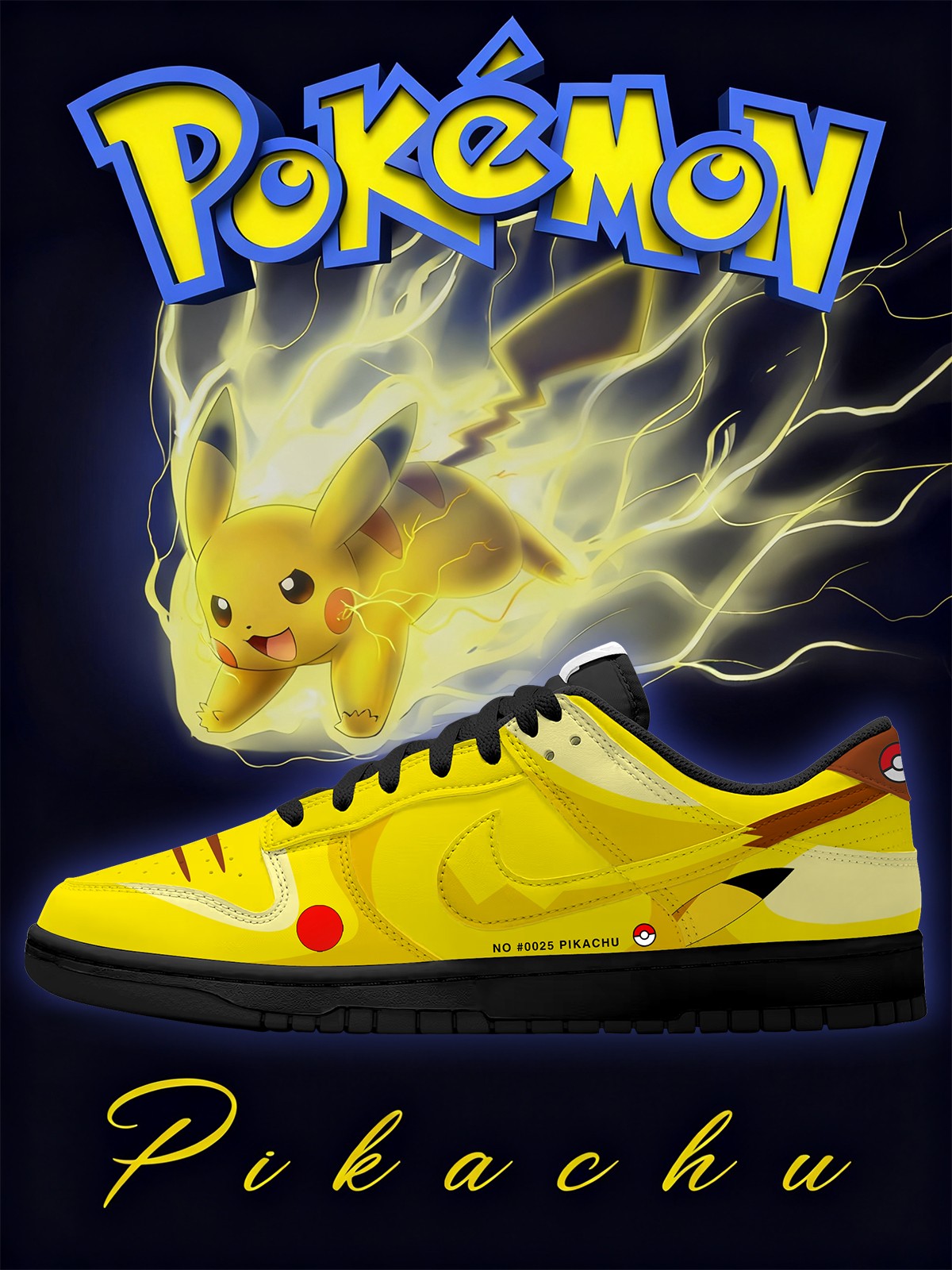 Pikachu V.1 Custom Court-Low Sneakers Pikachu V.1 Custom Court-Low Sneakers Sneakatelier