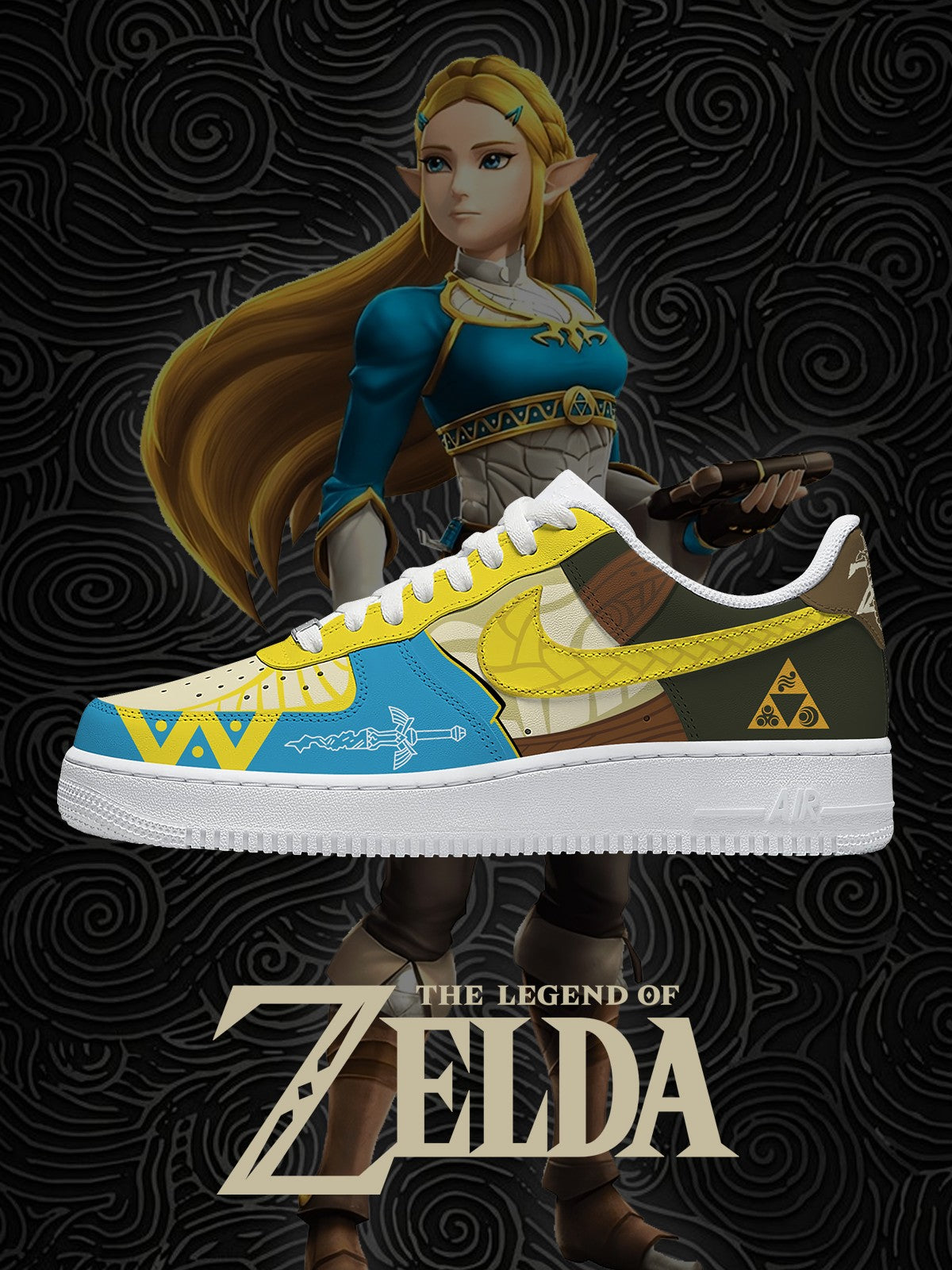 Princess Zelda V.3 Custom Sneakers Princess Zelda V.3 Custom Sneakers Sneakatelier