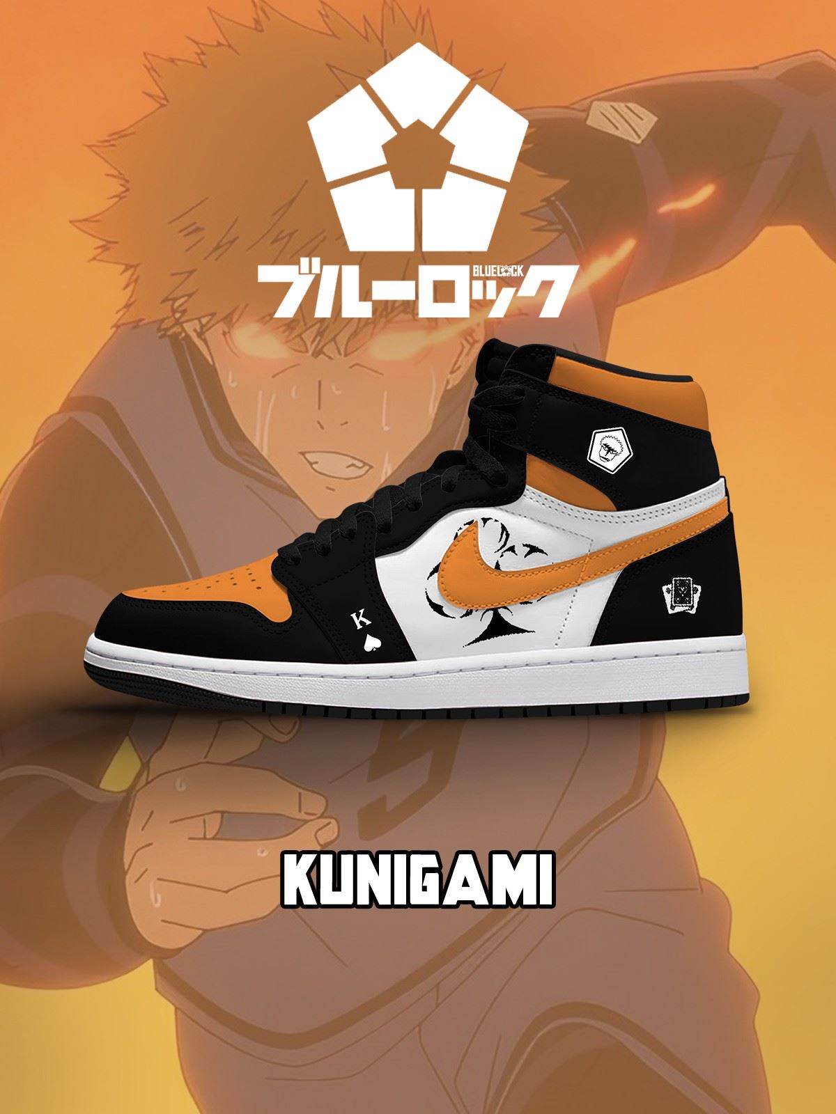 Rensuke Kunigami No.1 Custom High-Top Sneakers Rensuke Kunigami No.1 Custom High-Top Sneakers Sneakatelier