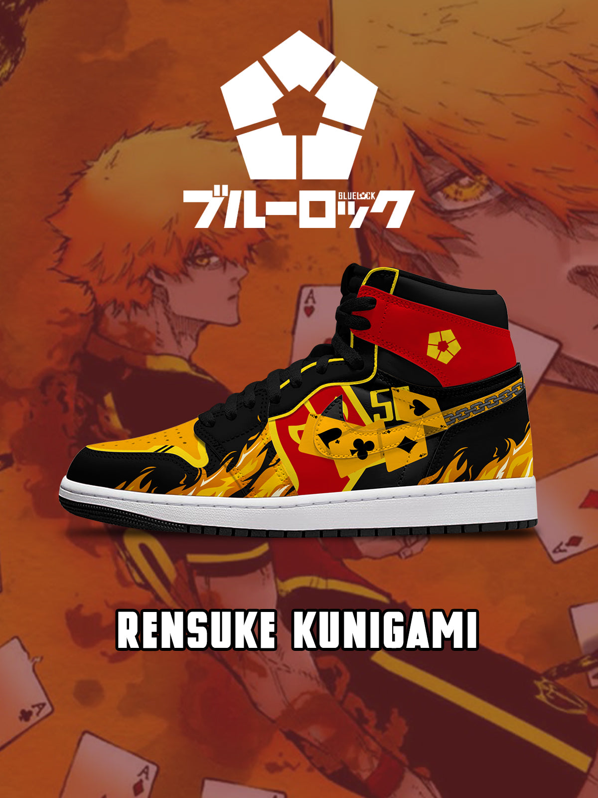 Rensuke Kunigami V.6 Custom High-Top Sneakers Rensuke Kunigami V.6 Custom High-Top Sneakers Sneakatelier