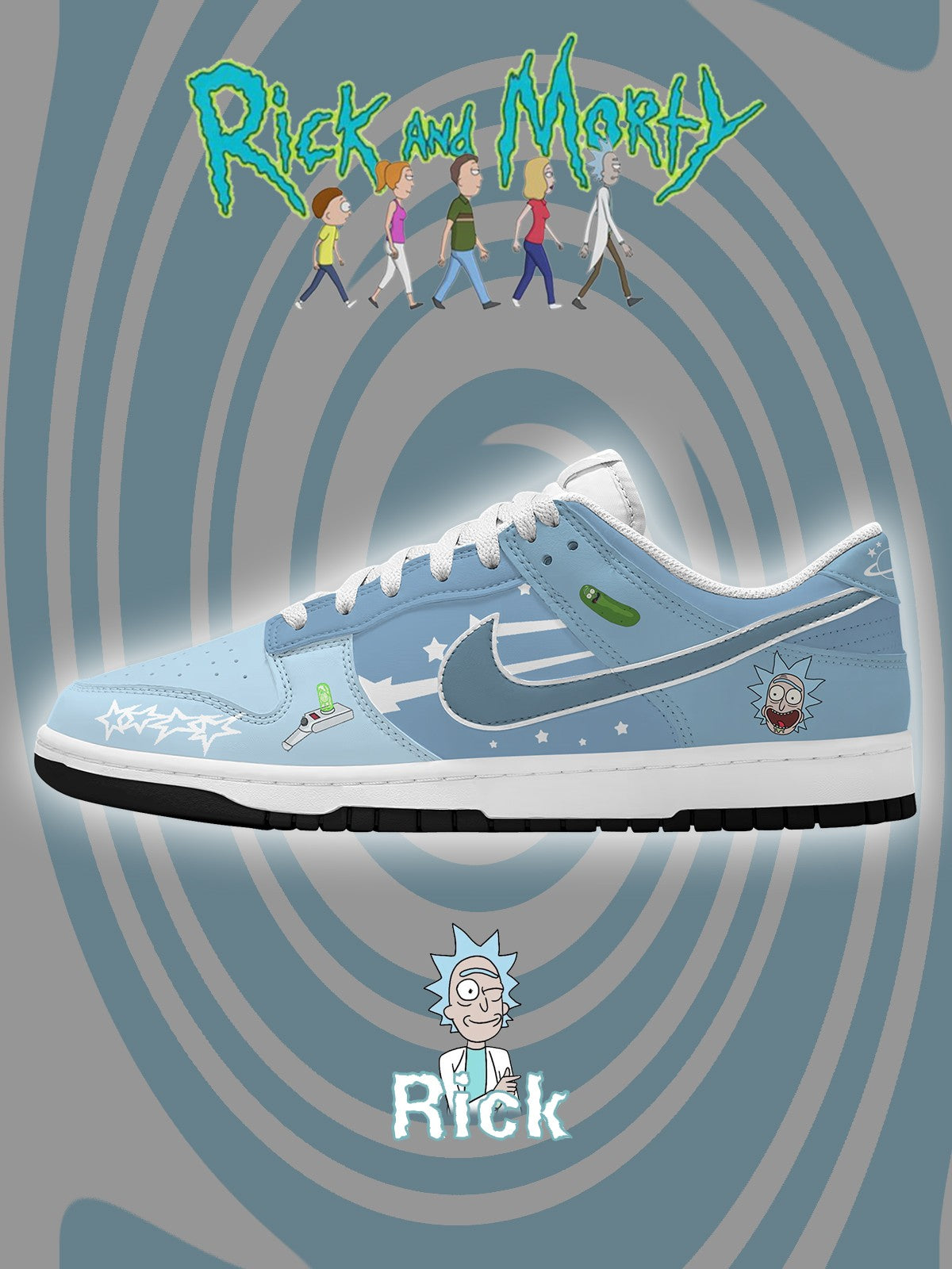 Rick Sanchez V.2 Custom Court-Low Sneakers Rick Sanchez V.2 Custom Court-Low Sneakers Sneakatelier