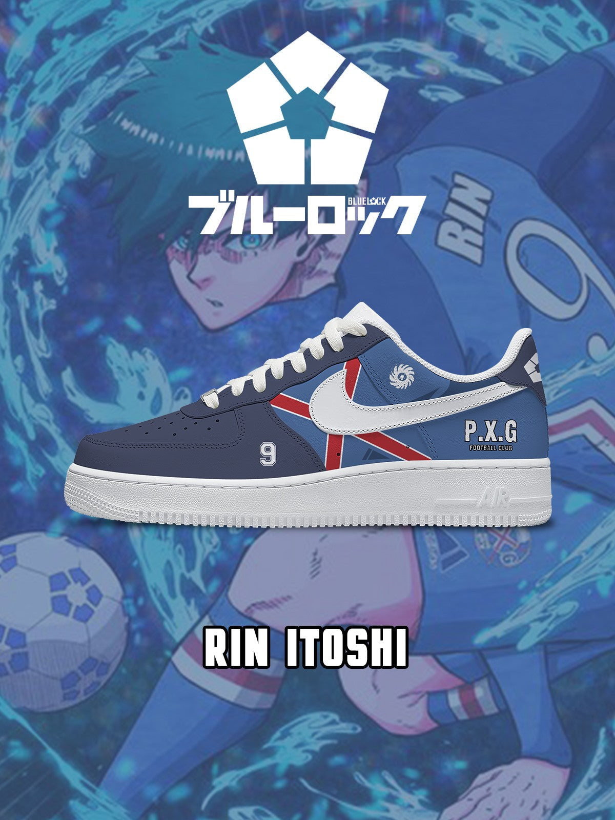 Rin Itoshi V.2 Custom Sneakers Rin Itoshi V.2 Custom Sneakers Sneakatelier