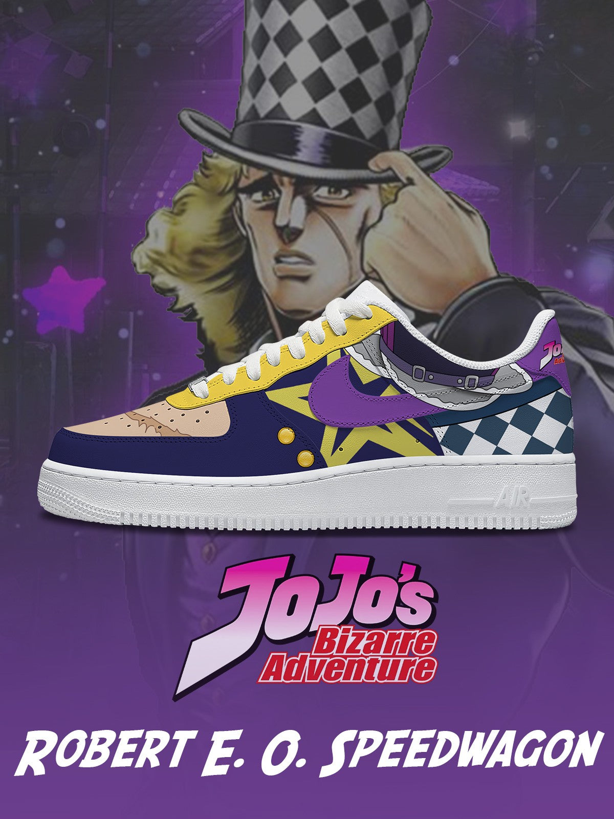 Robert E. O. Speedwagon V.2 Custom Sneakers Robert E. O. Speedwagon V.2 Custom Sneakers Sneakatelier