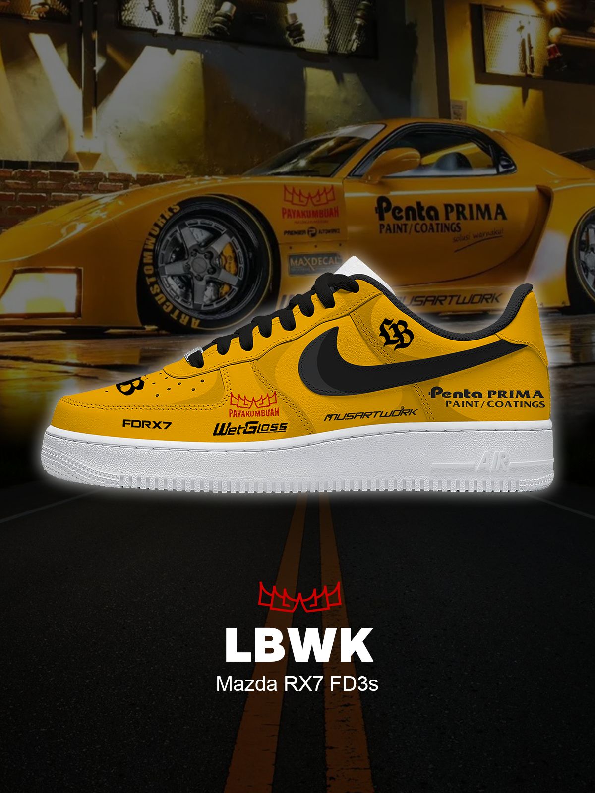 RX7 FD3s Custom Sneakers RX7 FD3s Custom Sneakers Sneakatelier